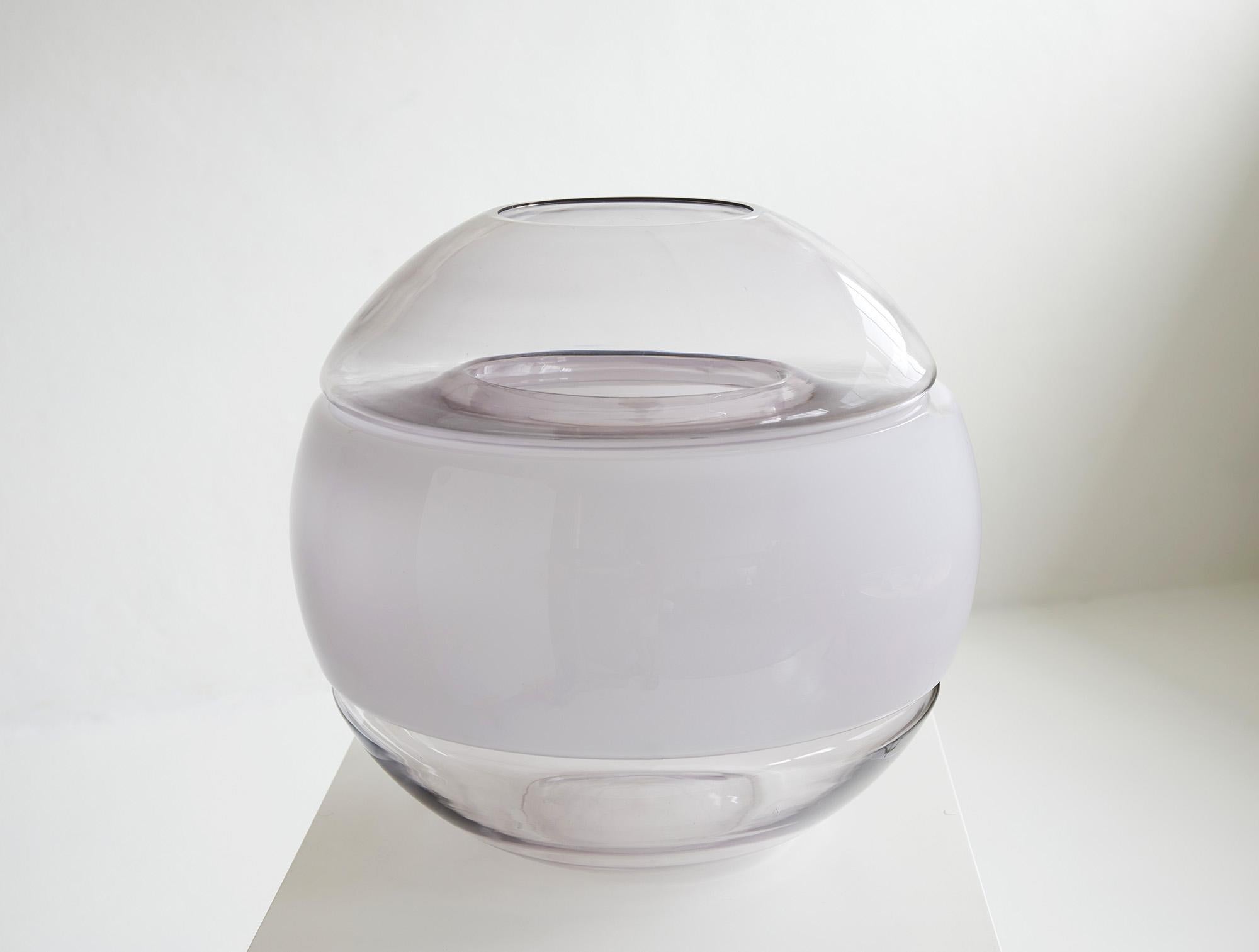 Mid-Century Modern Lampe de table sphérique en verre de Murano par Carlo Nason, Linea GB Italie 1970 en vente