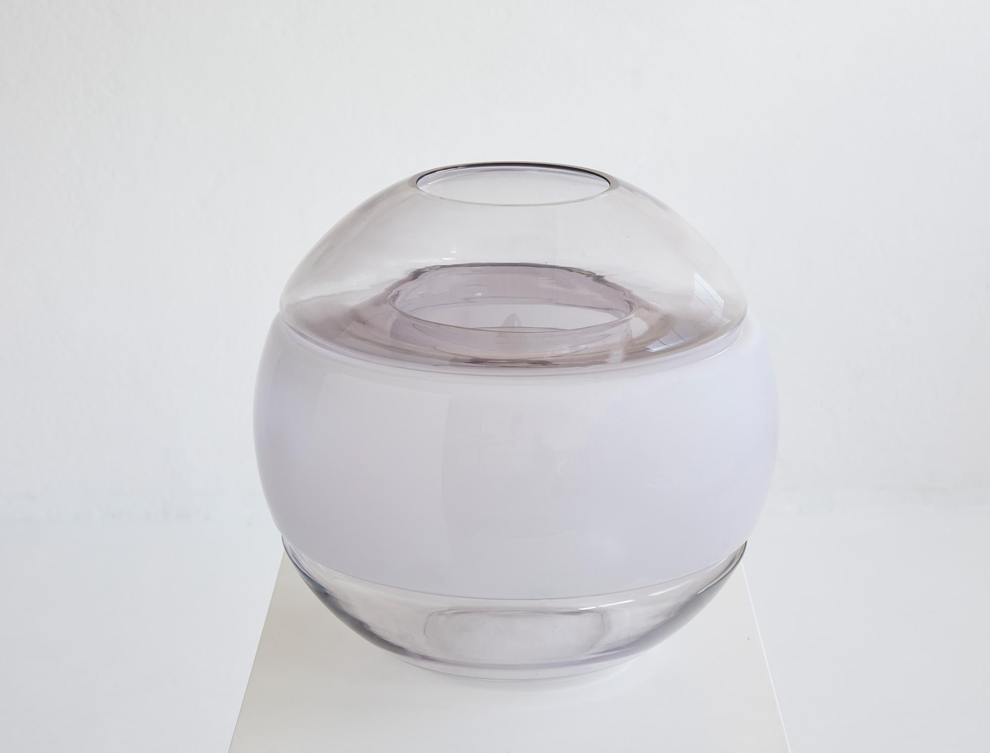 Verre de Murano Lampe de table sphérique en verre de Murano par Carlo Nason, Linea GB Italie 1970 en vente