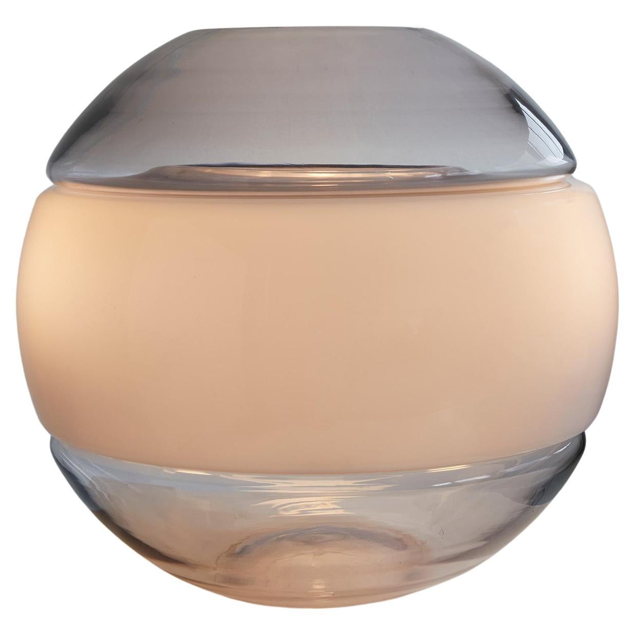 Lampada da tavolo sferica in vetro di Murano di Carlo Nason, Linea GB Italia 1970