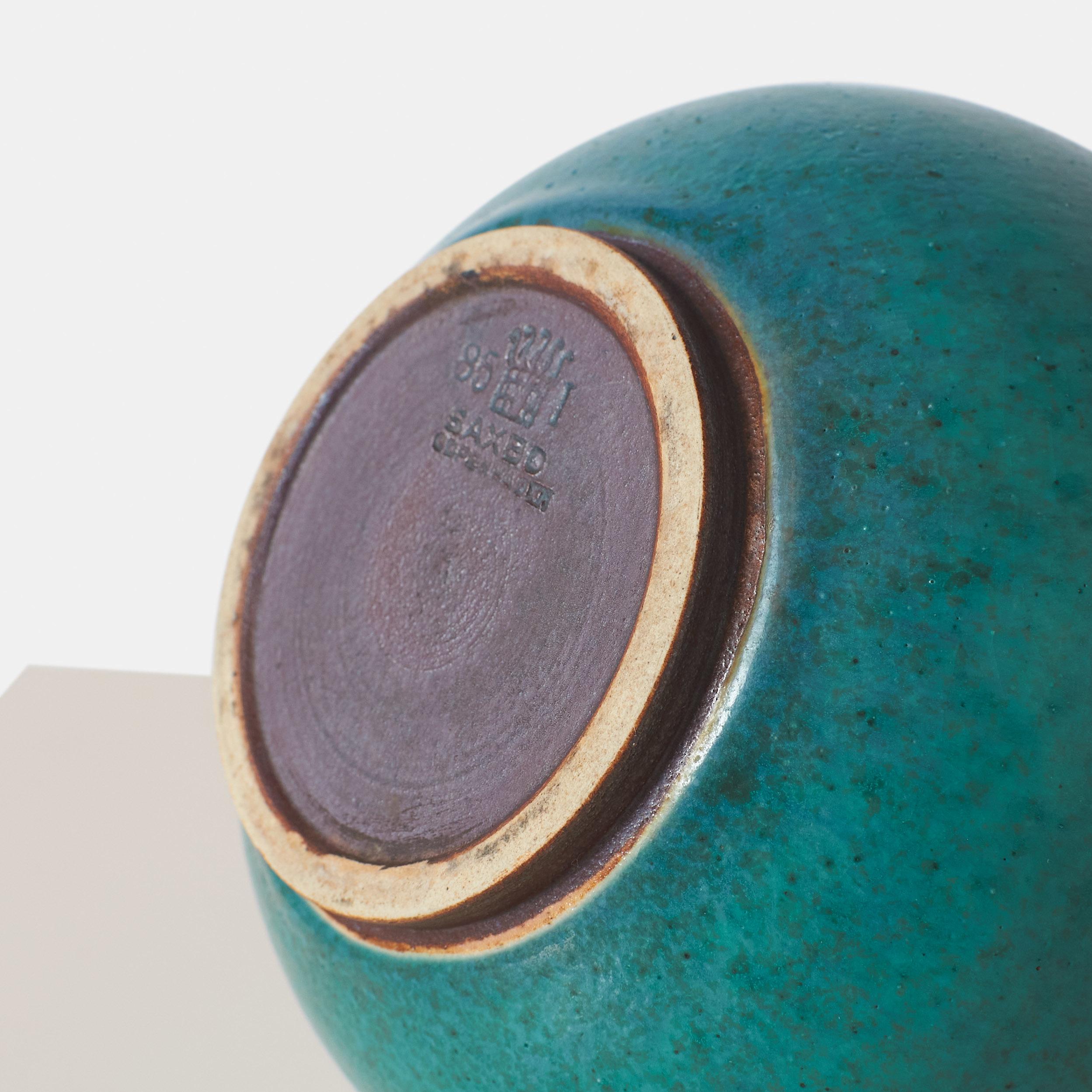 European Spherical Vase by Eva Stæhr Nielsen for Saxbo For Sale