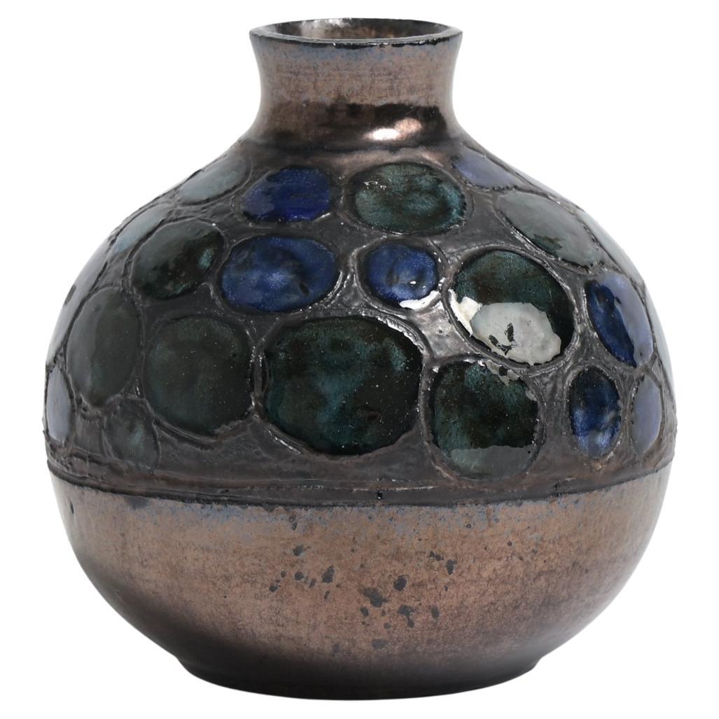 Spherical Vase by Perignem For Sale