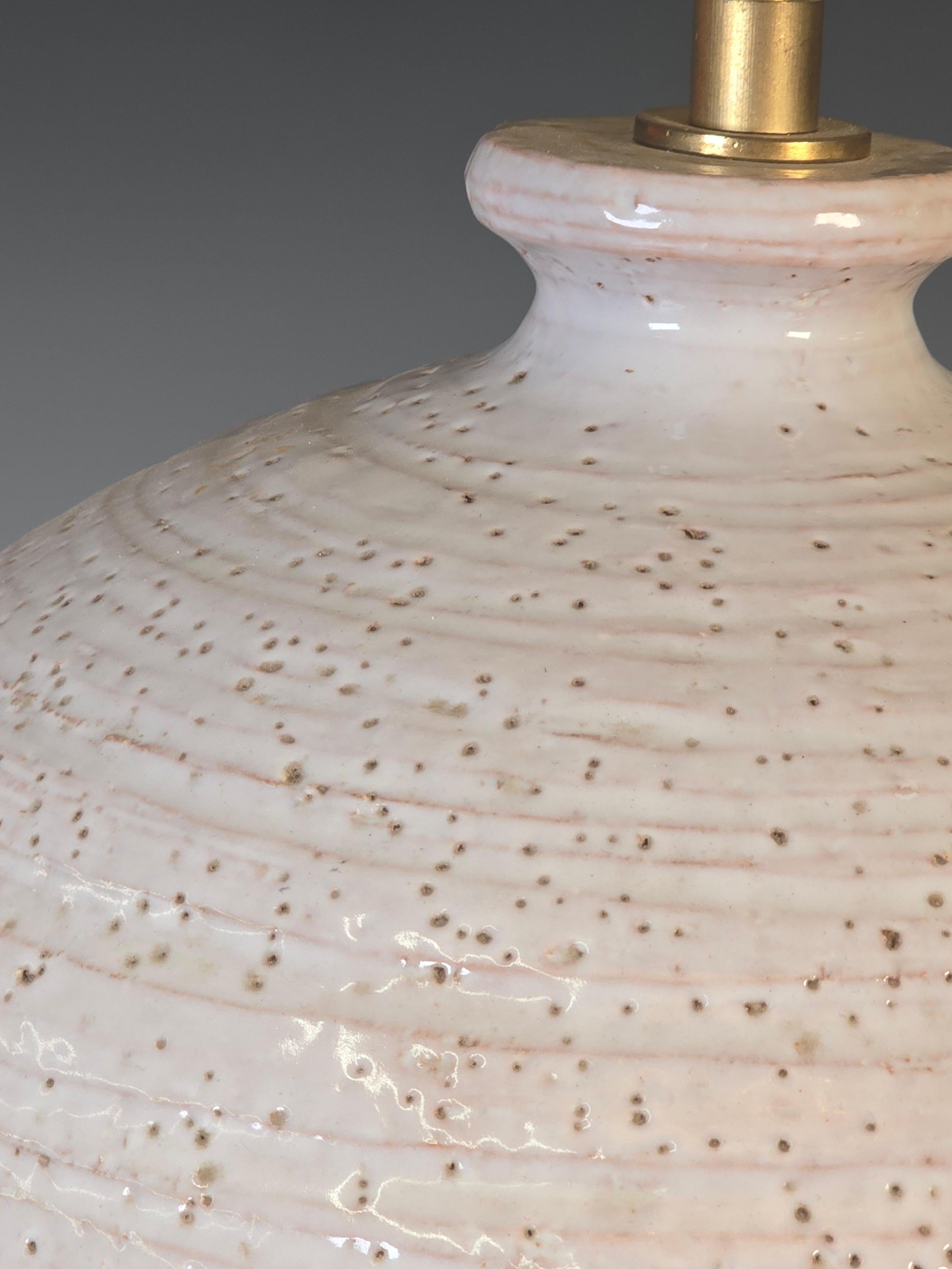 Spherical White Lamp by Bitossi In Good Condition For Sale In Kilmarnock, VA
