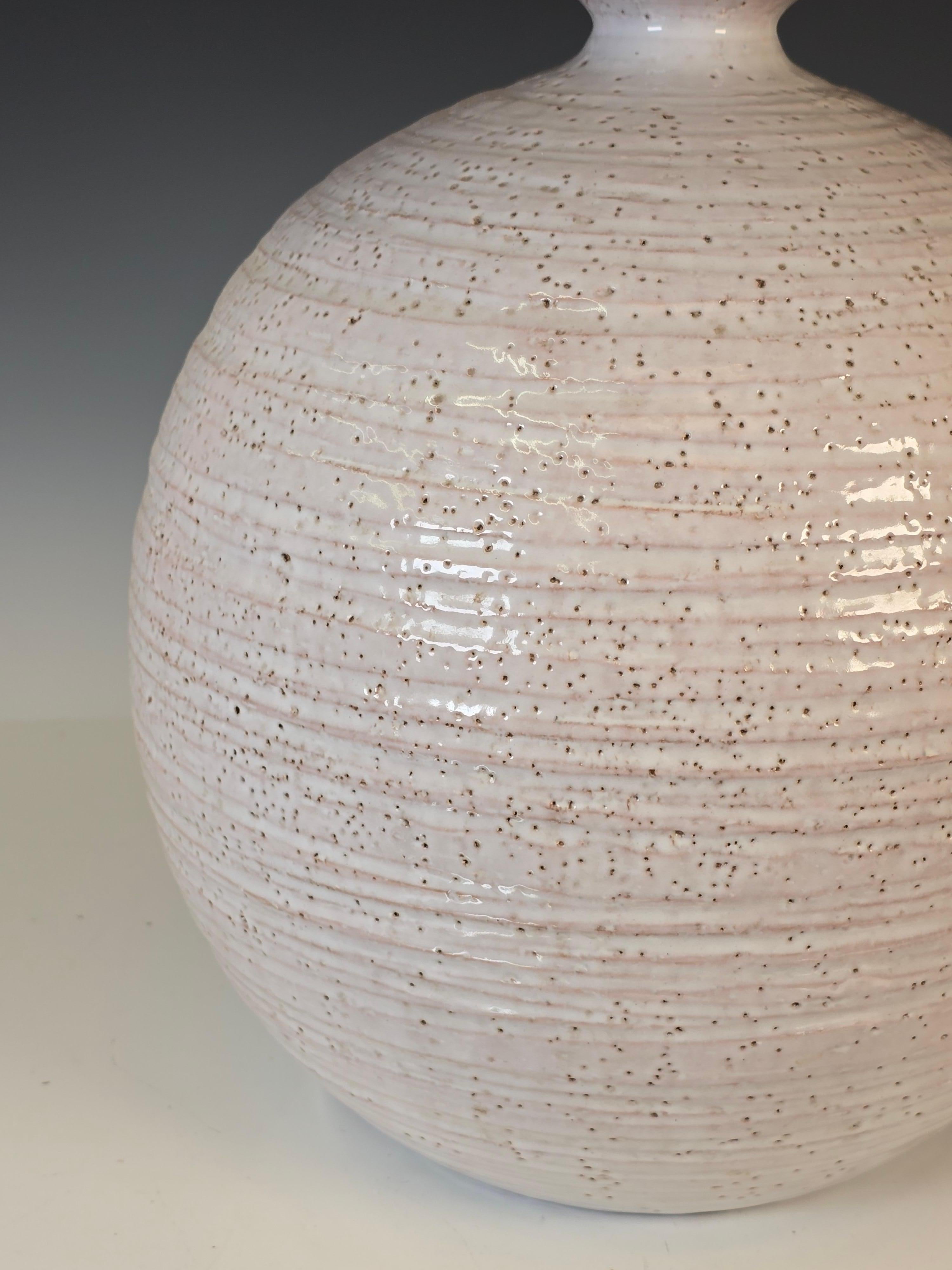 Mid-20th Century Spherical White Lamp by Bitossi For Sale