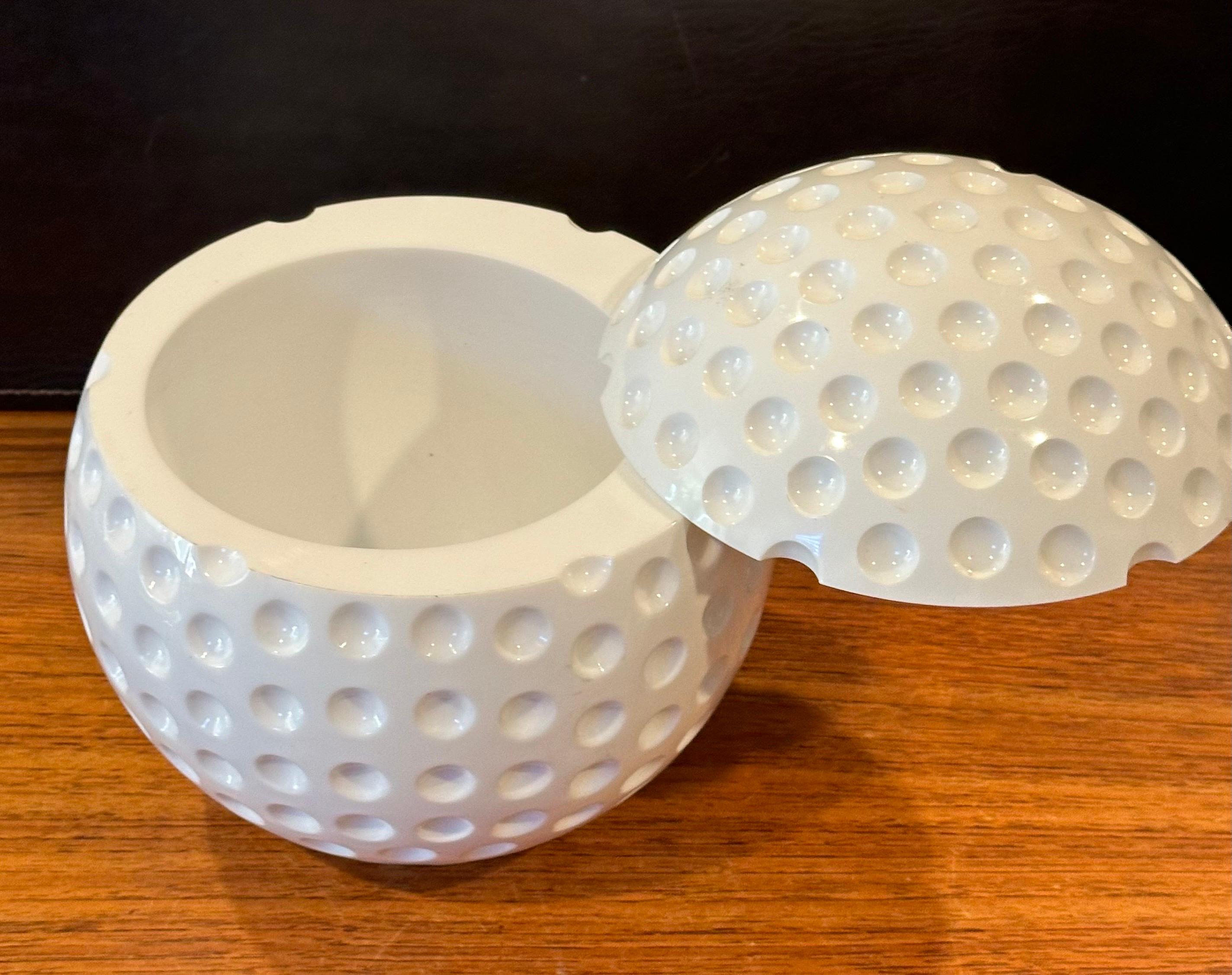 20th Century Spherical White Plastic Golf Ball Ice Bucket
