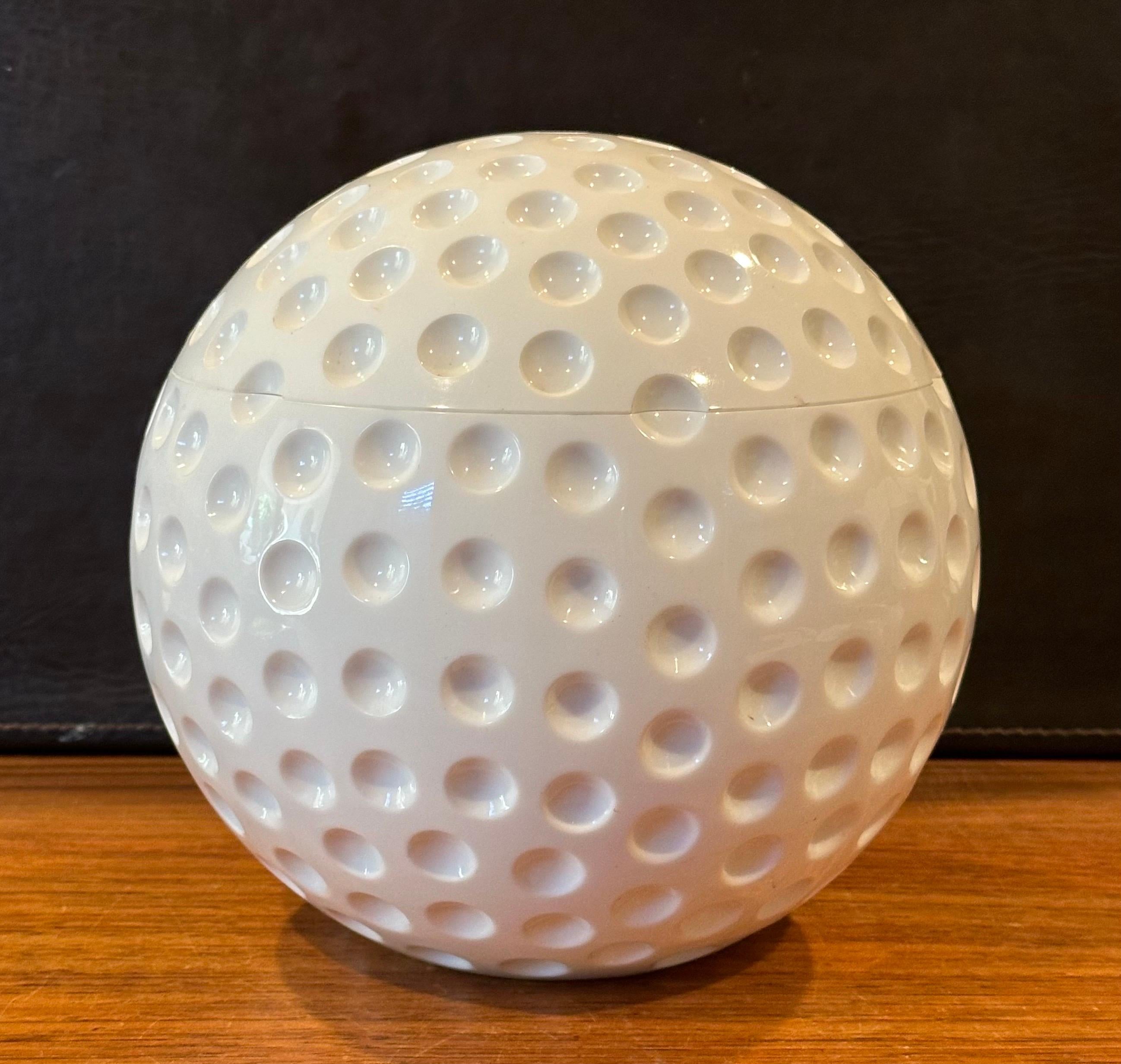 Spherical White Plastic Golf Ball Ice Bucket 2