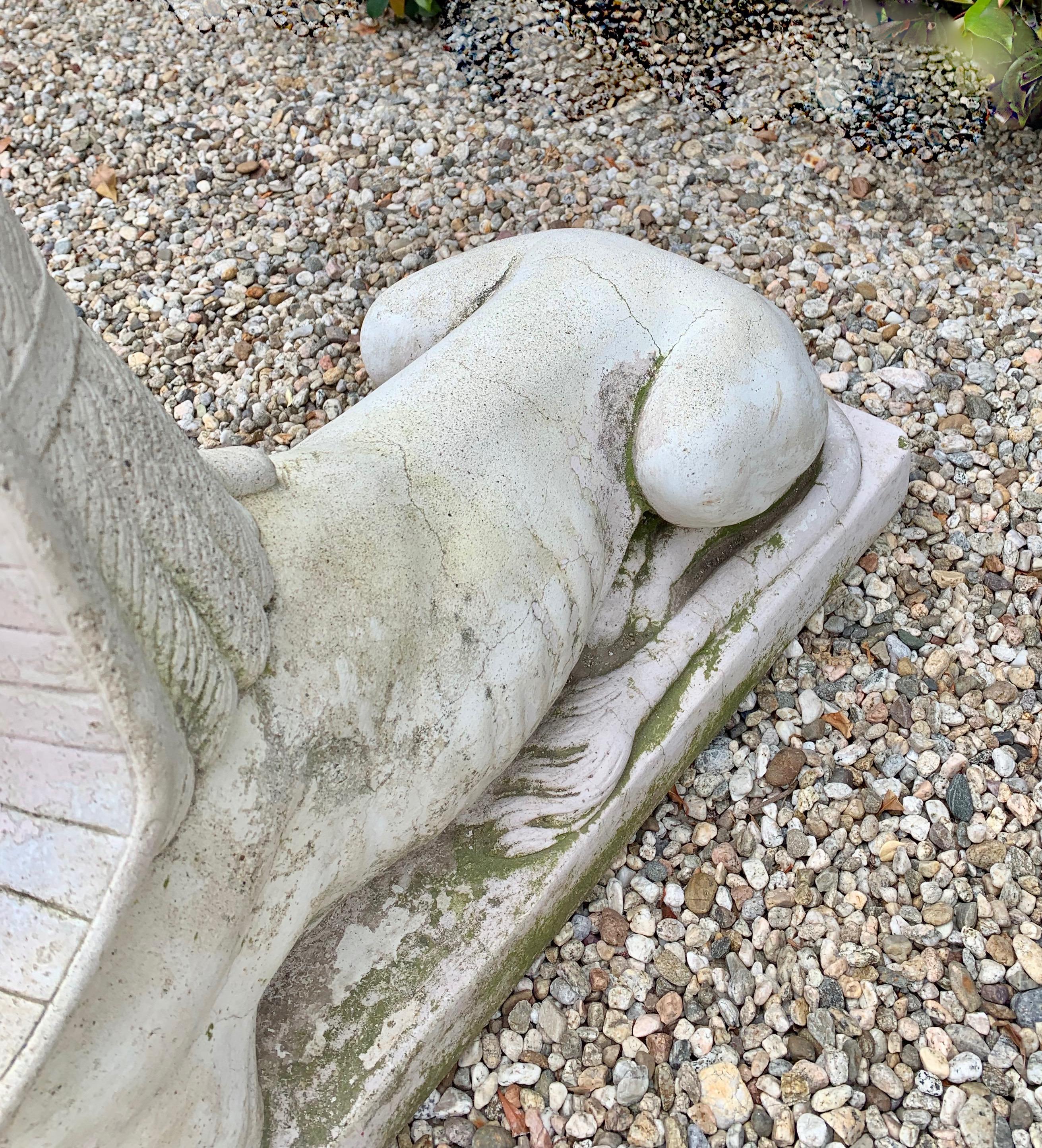 Sphinx Garden Statue In Good Condition In Los Angeles, CA