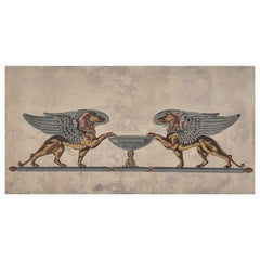 "Sphinx" Hand Wood Blocked on paper by Zuber