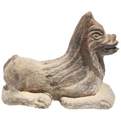 Vintage Sphinx Ibero-Roman Lion Home Protector or Garden Statue, 20th Century