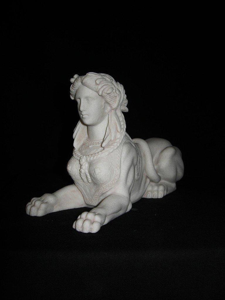 British Sphinx Marble Bust, 20th Century For Sale