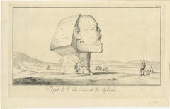 Sphinx of Giza, Antique Egypt Engraving by Norden 
Tuscher, 1755