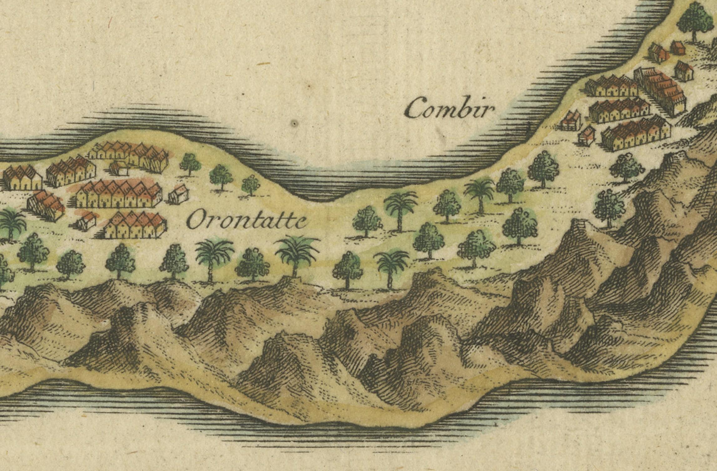 Mid-18th Century Spice Epicenter: Engraving of The Banda Islands in the Age of Exploration, 1753