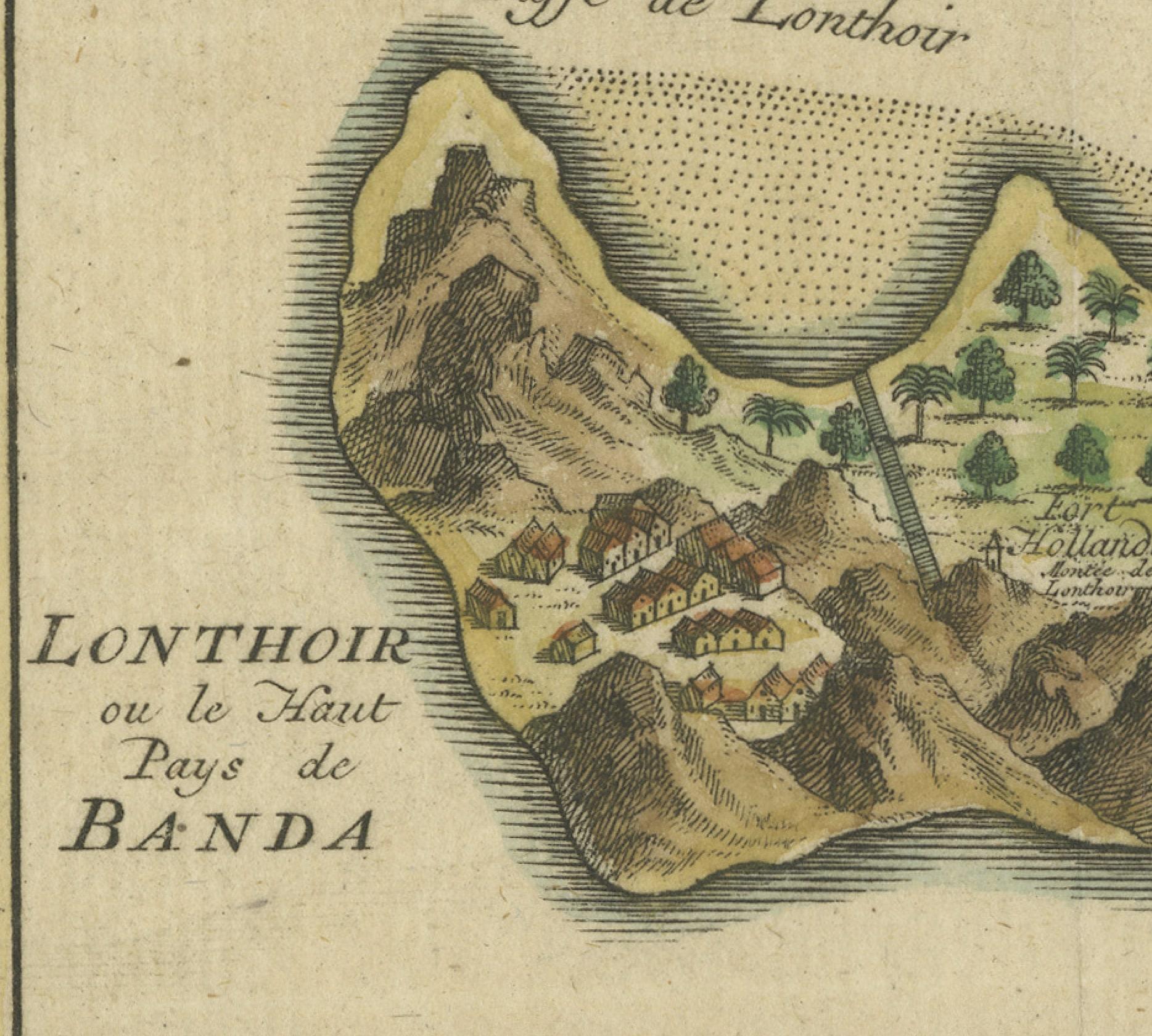 Paper Spice Epicenter: Engraving of The Banda Islands in the Age of Exploration, 1753