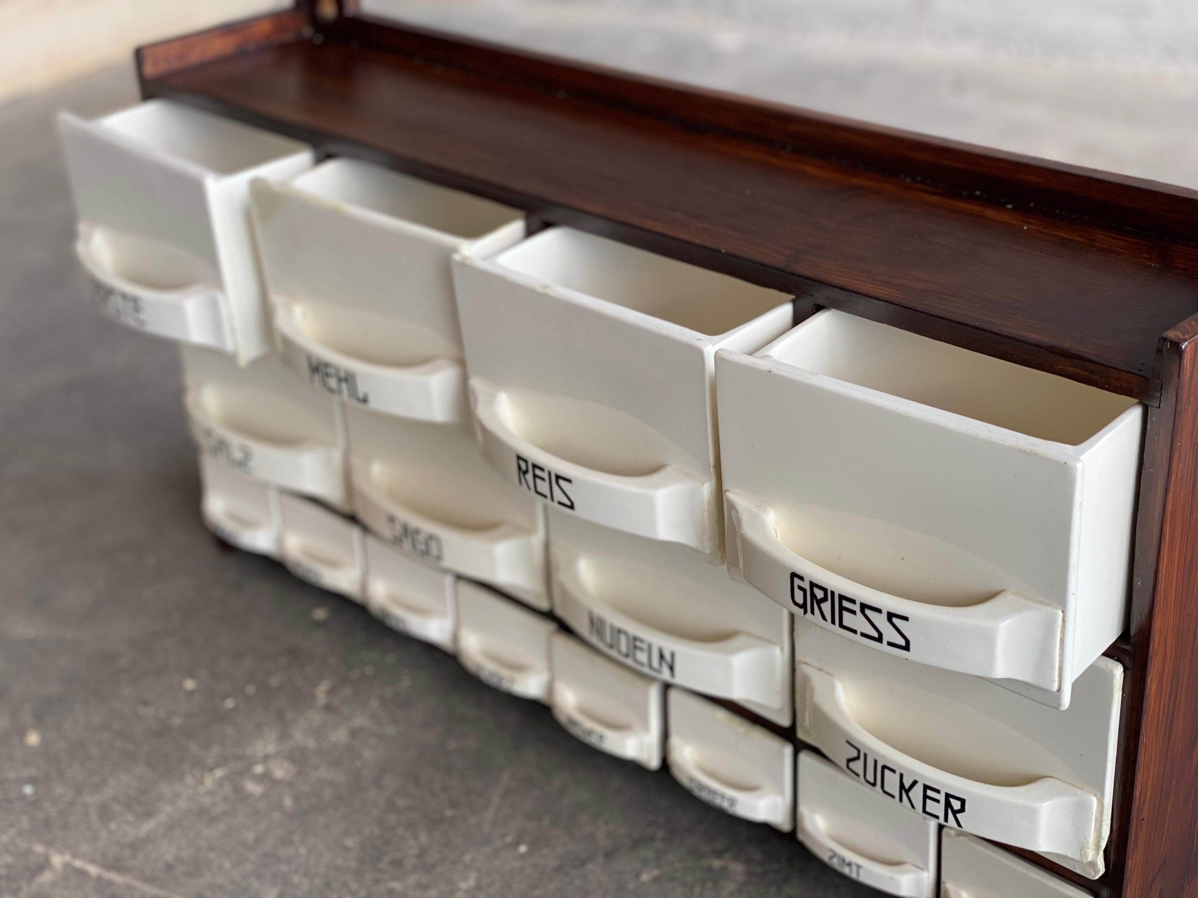 Spice Rack with Ceramic Chutes, circa 1900 7