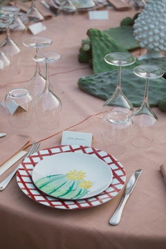 Spicy Cactus Hand Painted Plates Collection