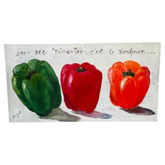 Vida picante Deliciosa Acrílico sobre lienzo Pintura 53"