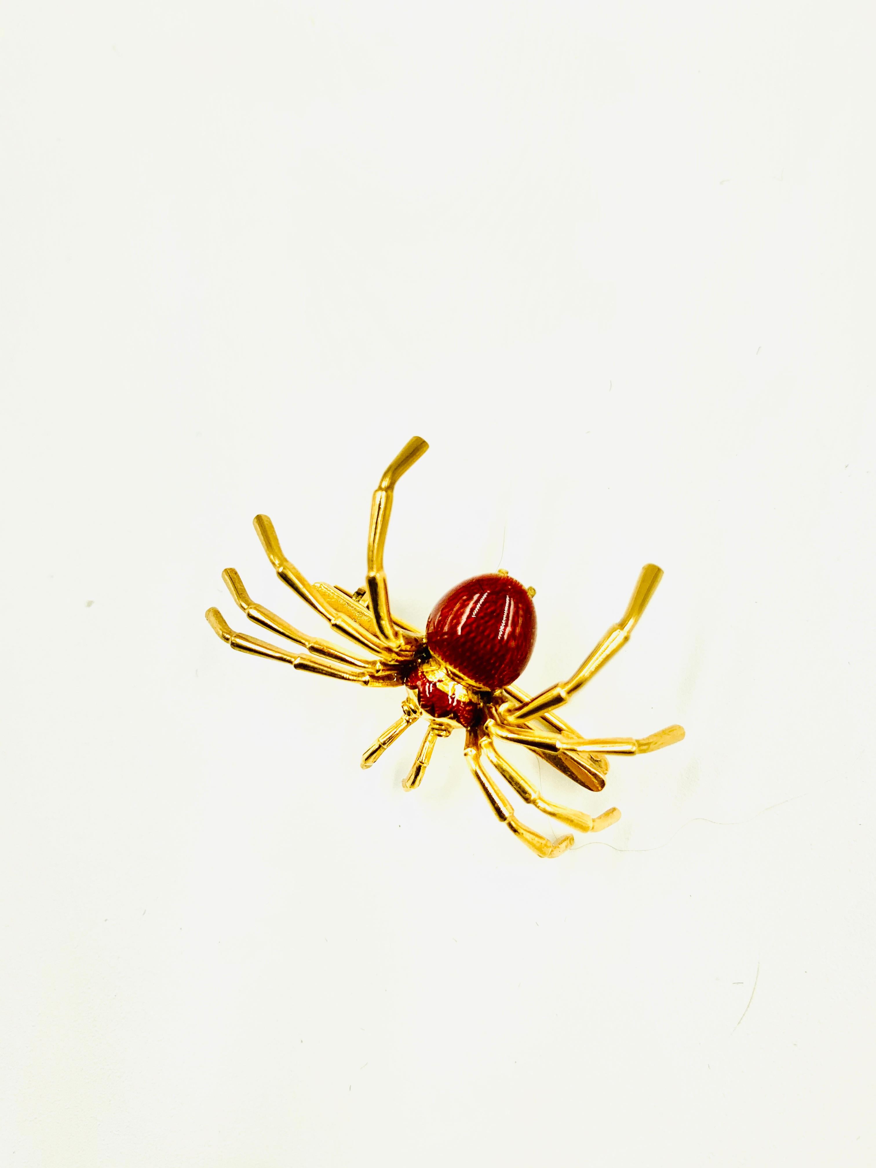 red and gold spider