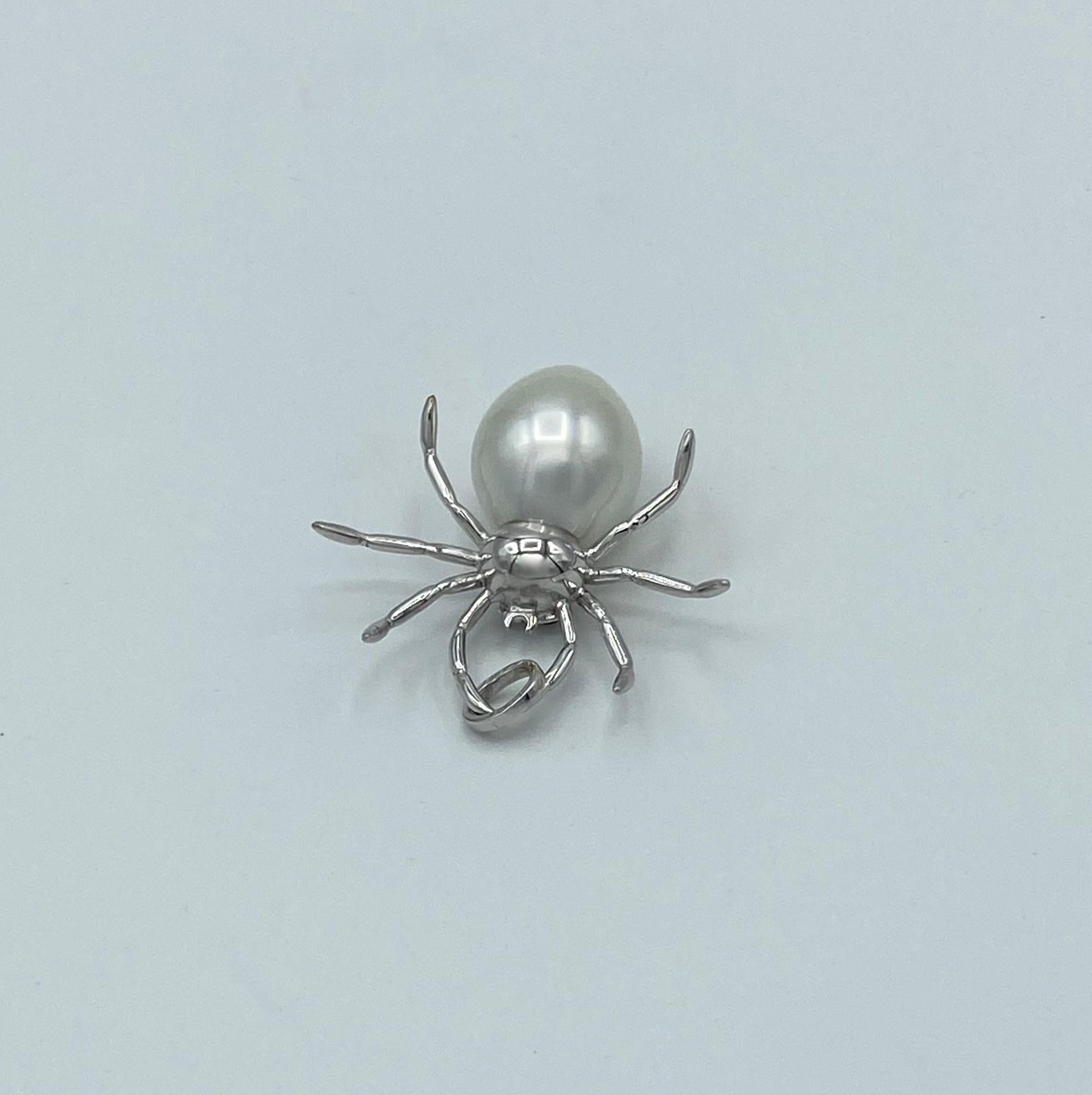 black diamond spider necklace