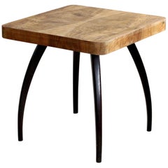 Spider Coffee Table by J. Halabala, Model H259 in Walnut, Mid-Century Modern