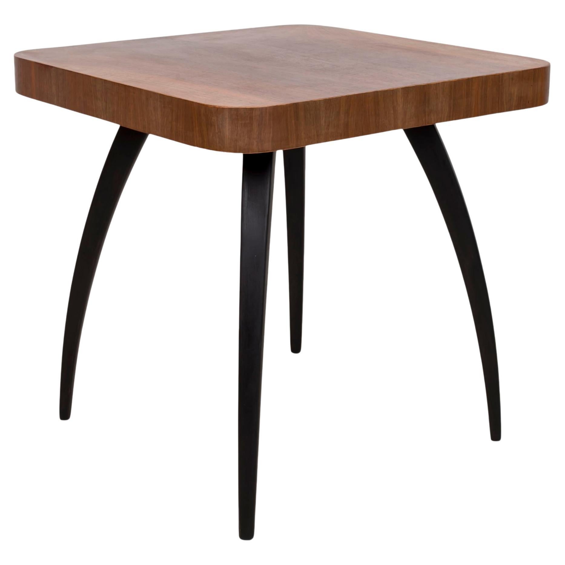 Spider Coffee Table by J. Halabala, Model H259 in Walnut, Mid-Century Modern