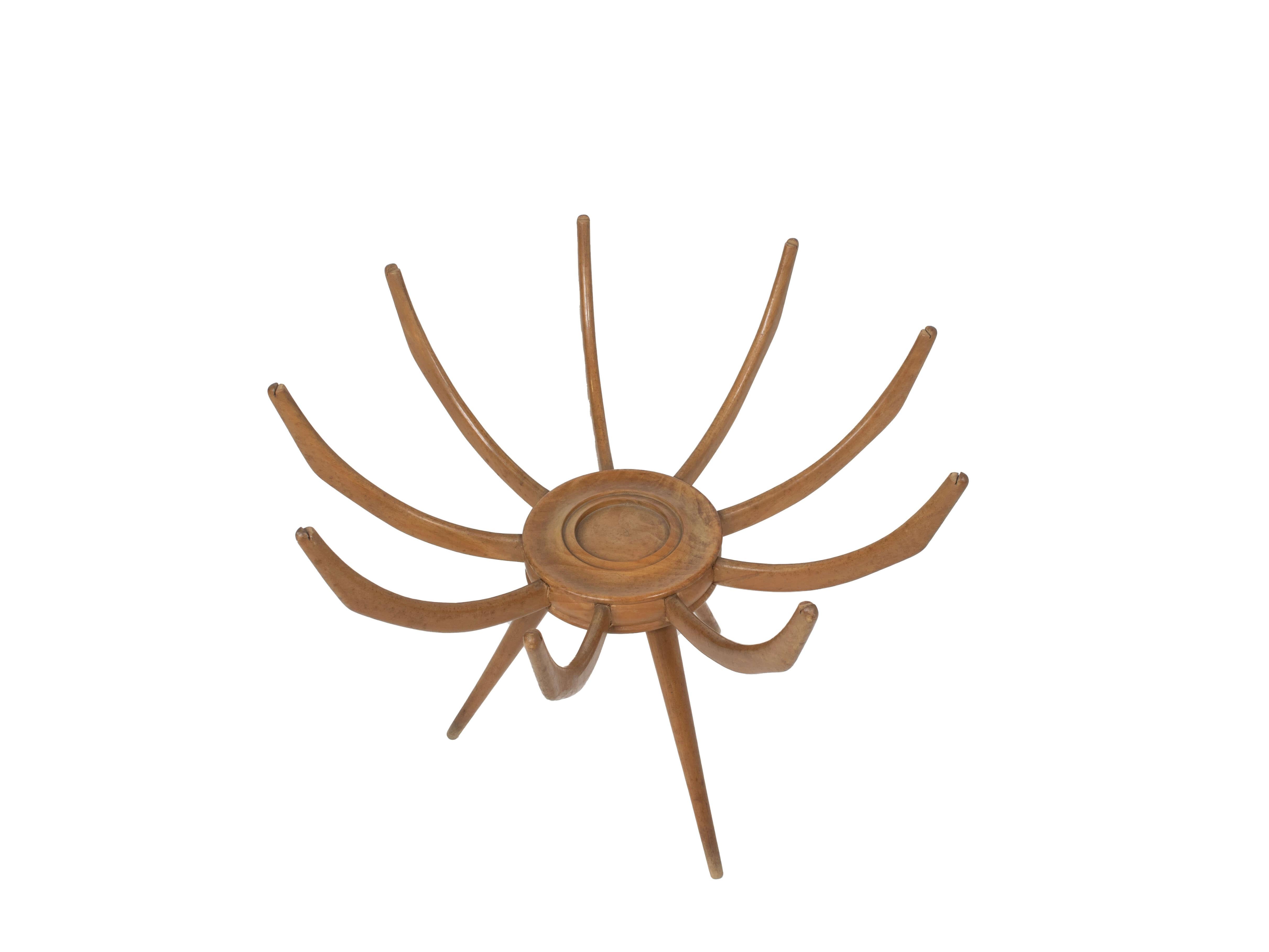 Couchtisch mit Spinnenbeinen von Carlo di Carli, Italien 1950er Jahre im Zustand „Gut“ im Angebot in Hellouw, NL