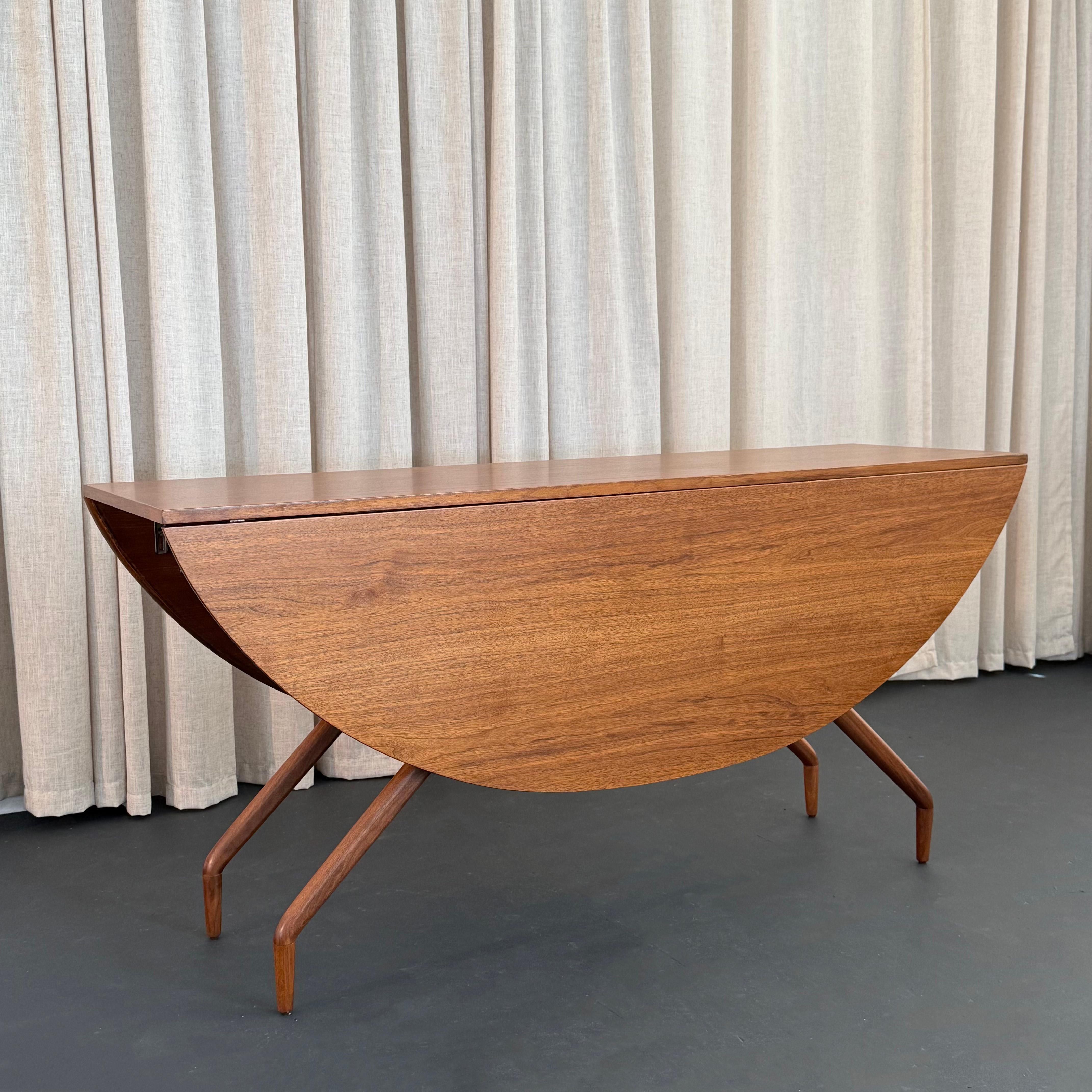 Américain Spider-Leg Drop-Leaf Dining Table By Greta Magnusson Grossman en vente