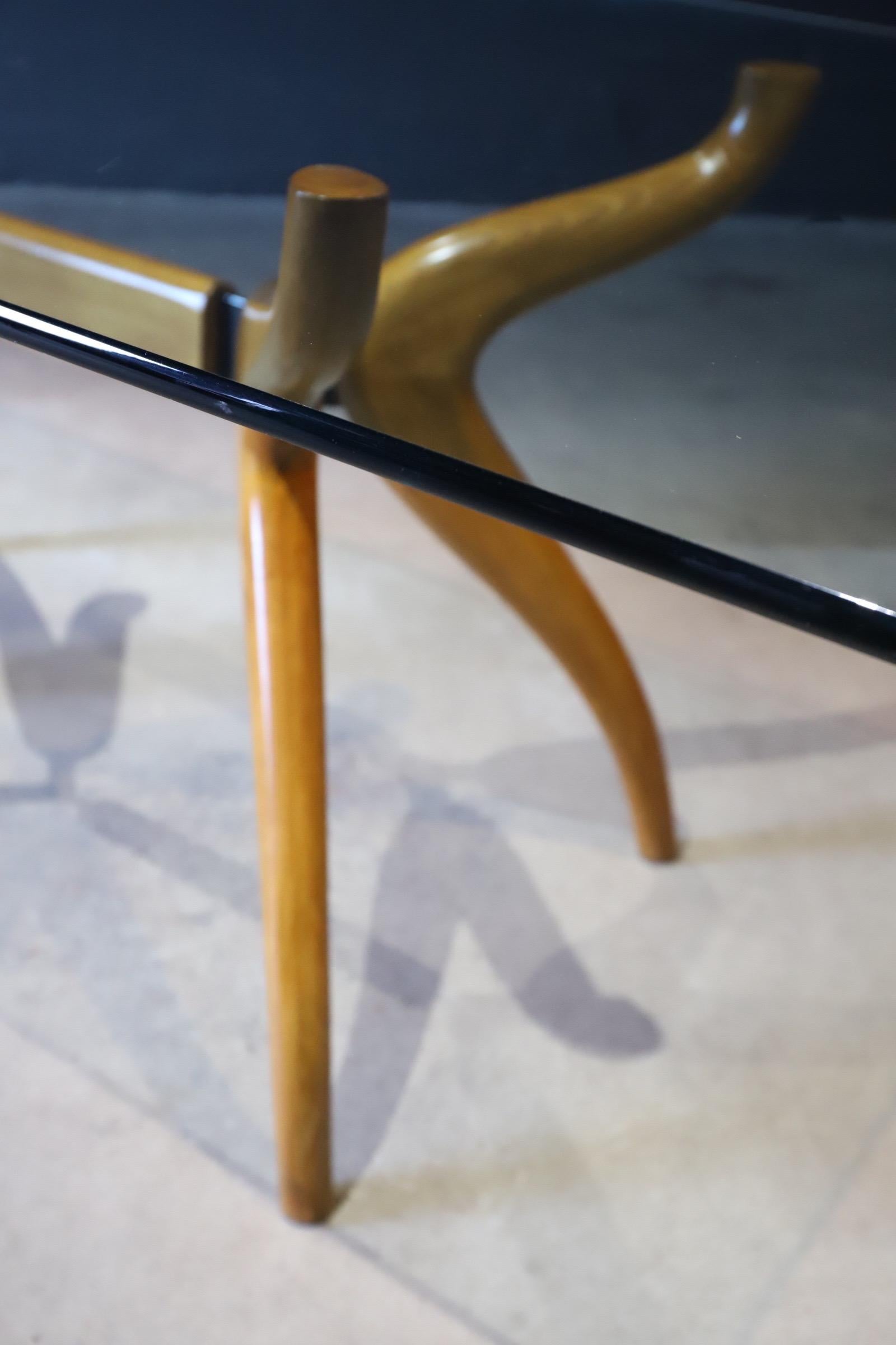 Spider-Leg Glass Top Dining Table 8