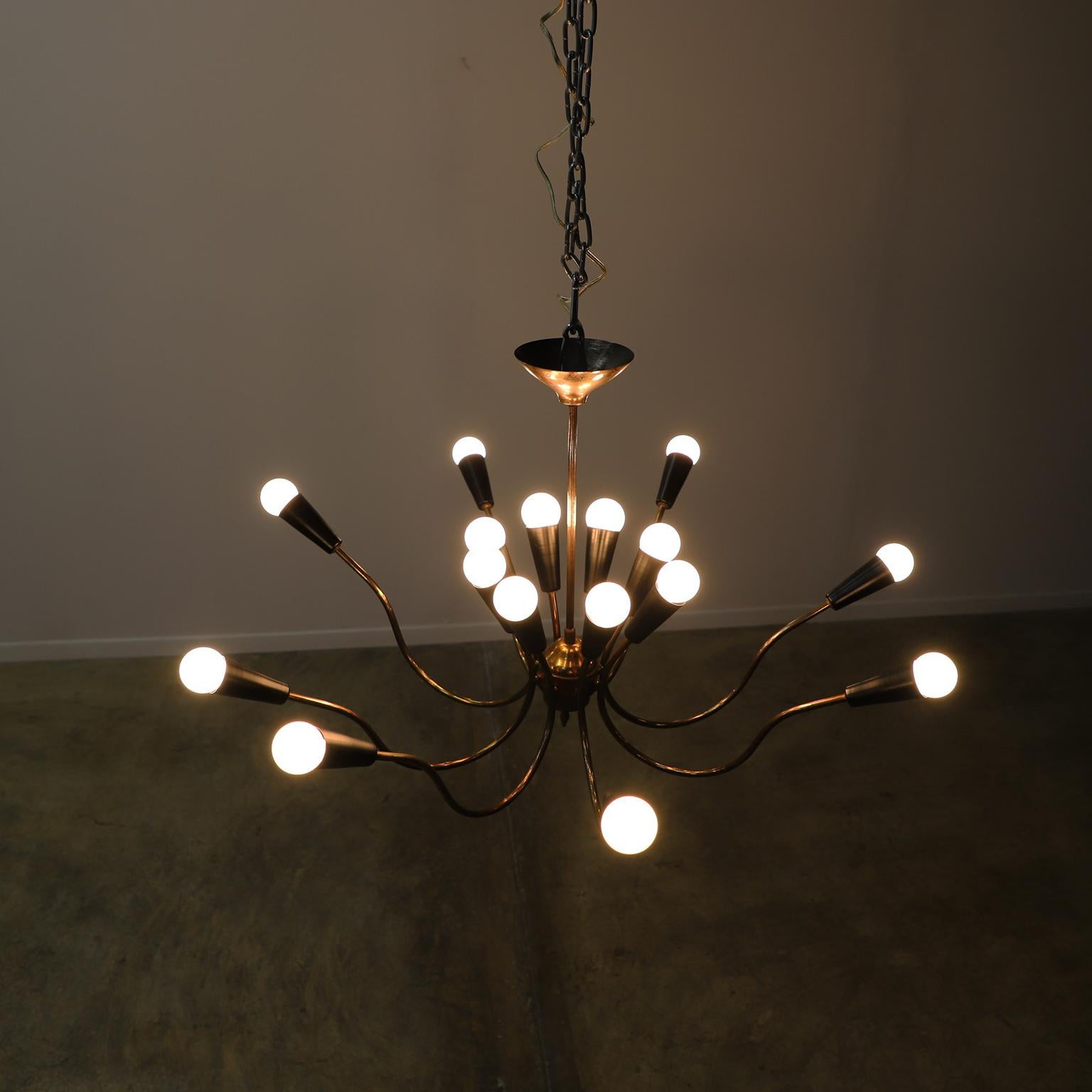 Lampadario Spider Light, Messico, anni '50 In condizioni buone in vendita a Mexico City, CDMX