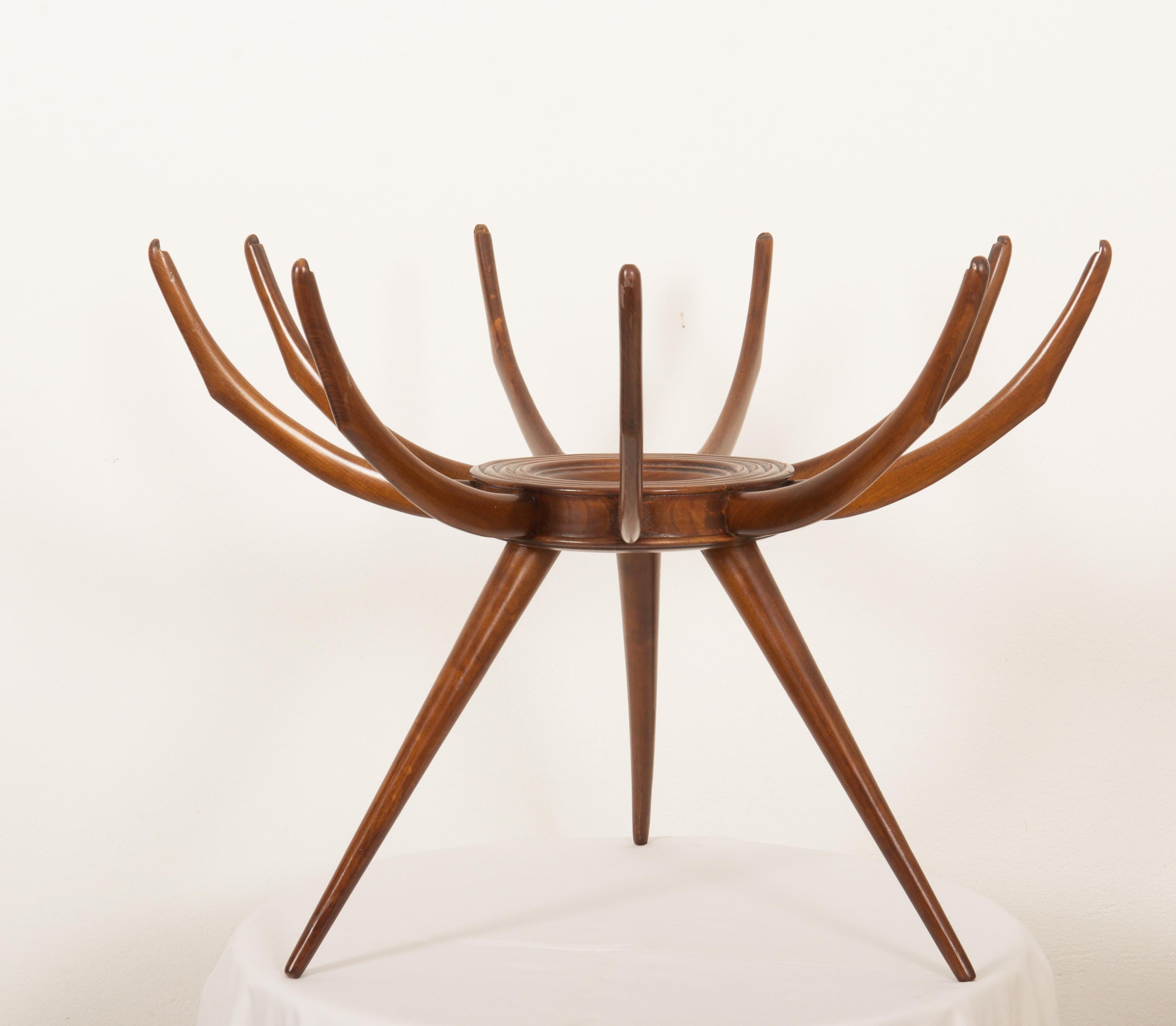 Italian Spider Regano Leg Coffee Table by Carlo Di Carli