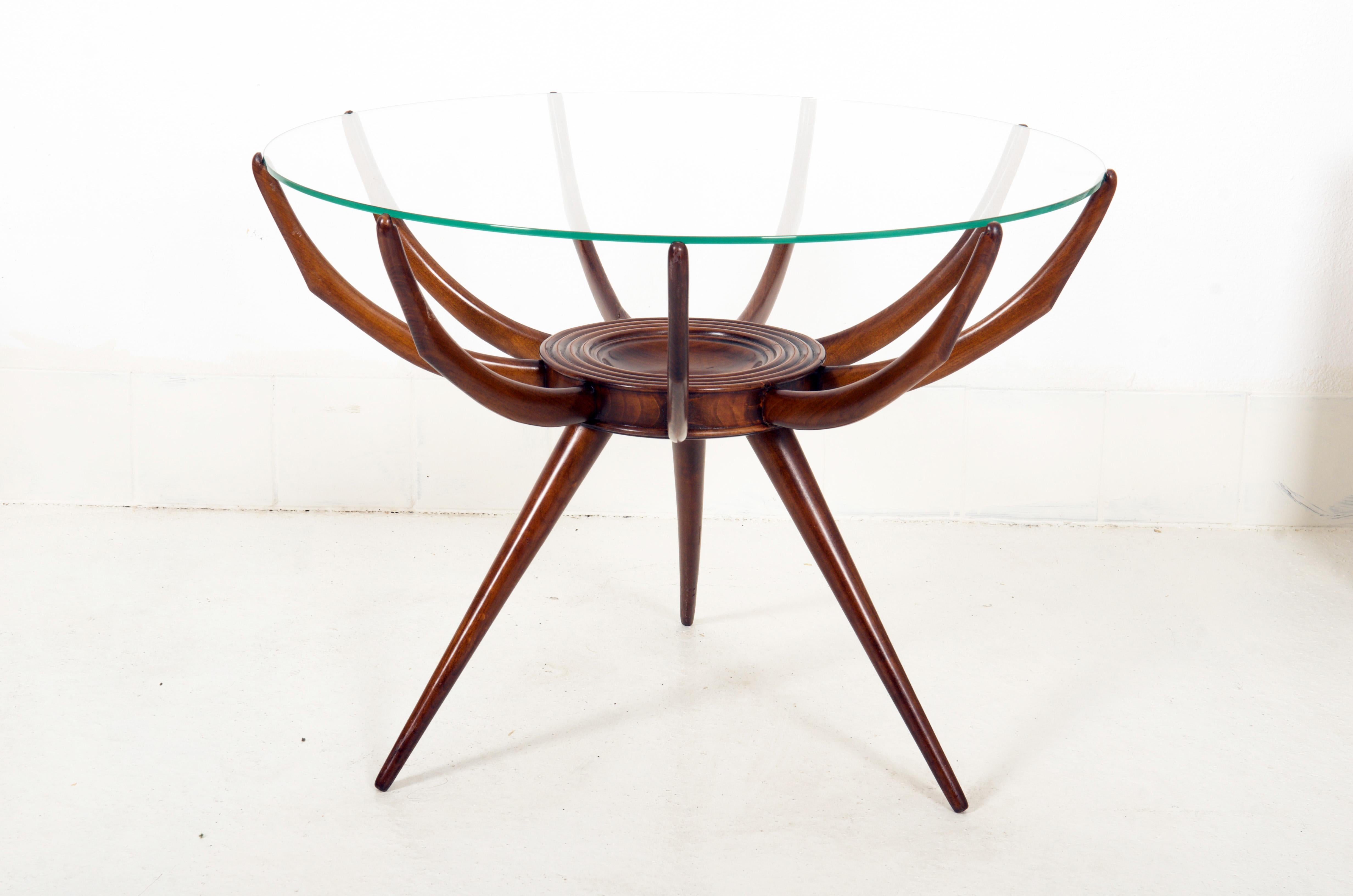Mid-20th Century Spider Regano Leg Coffee Table by Carlo Di Carli