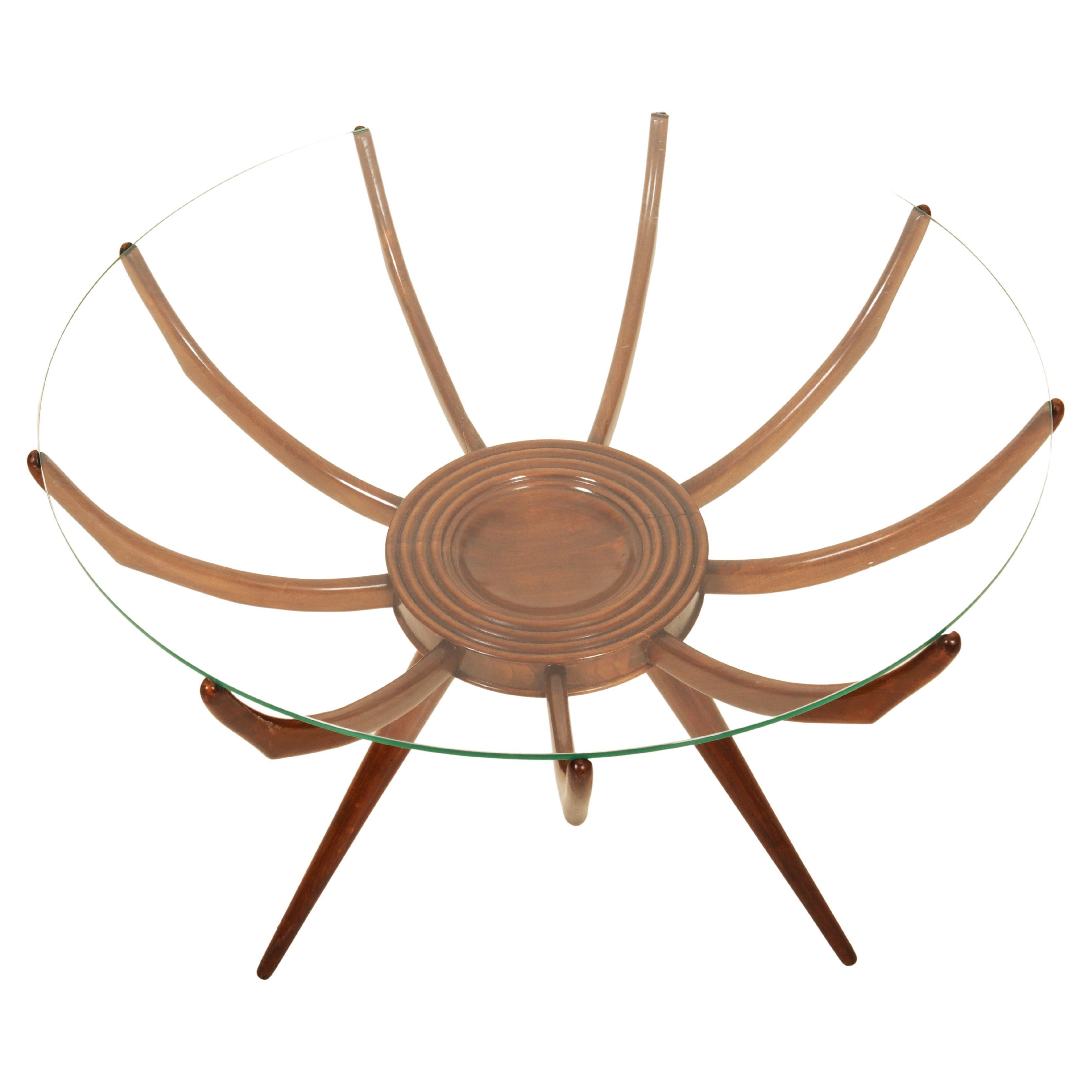 Spider Regano Leg Coffee Table by Carlo Di Carli