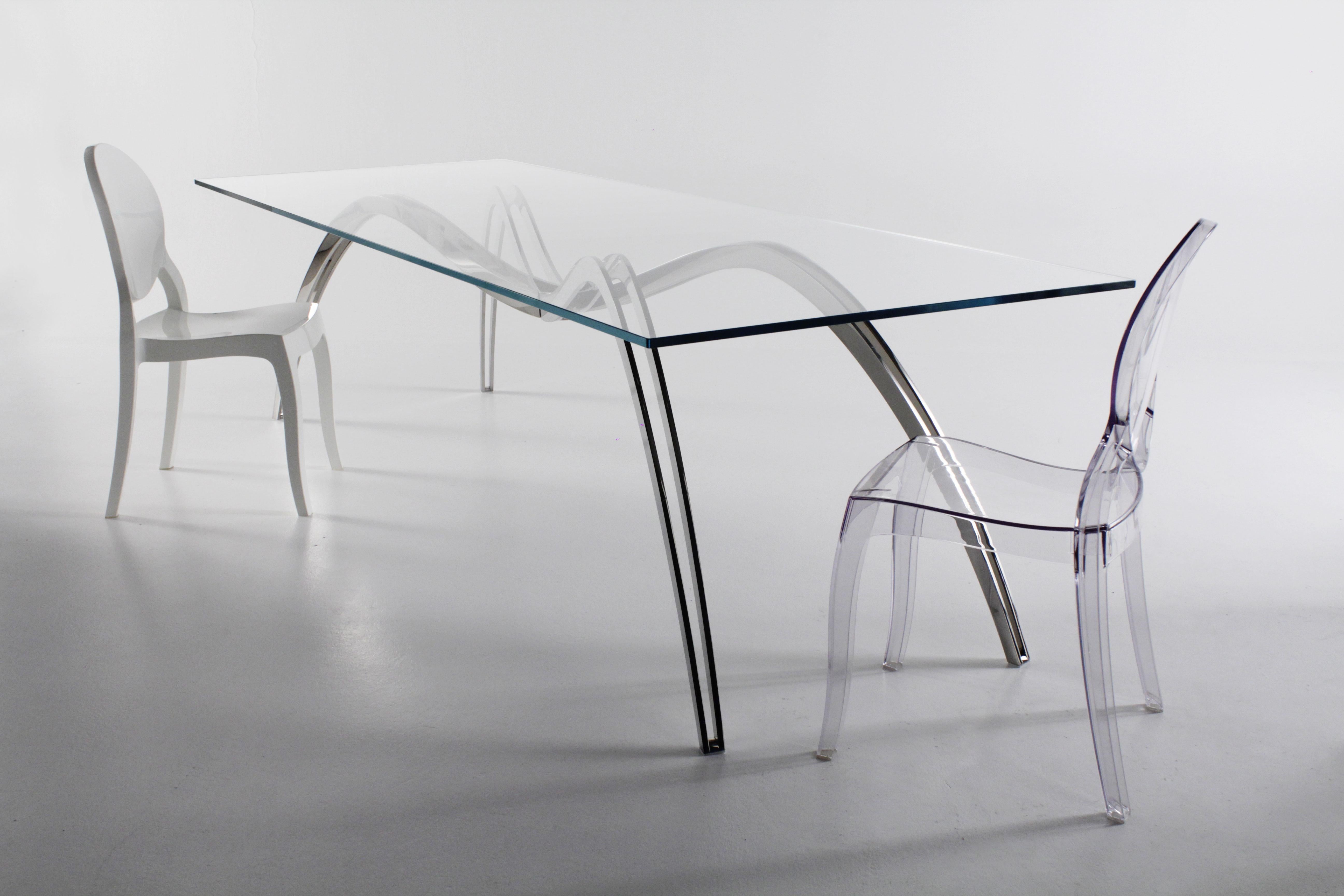 Postmoderne Table de salle à manger squelettes araignée par Barberini & Gunnell en vente