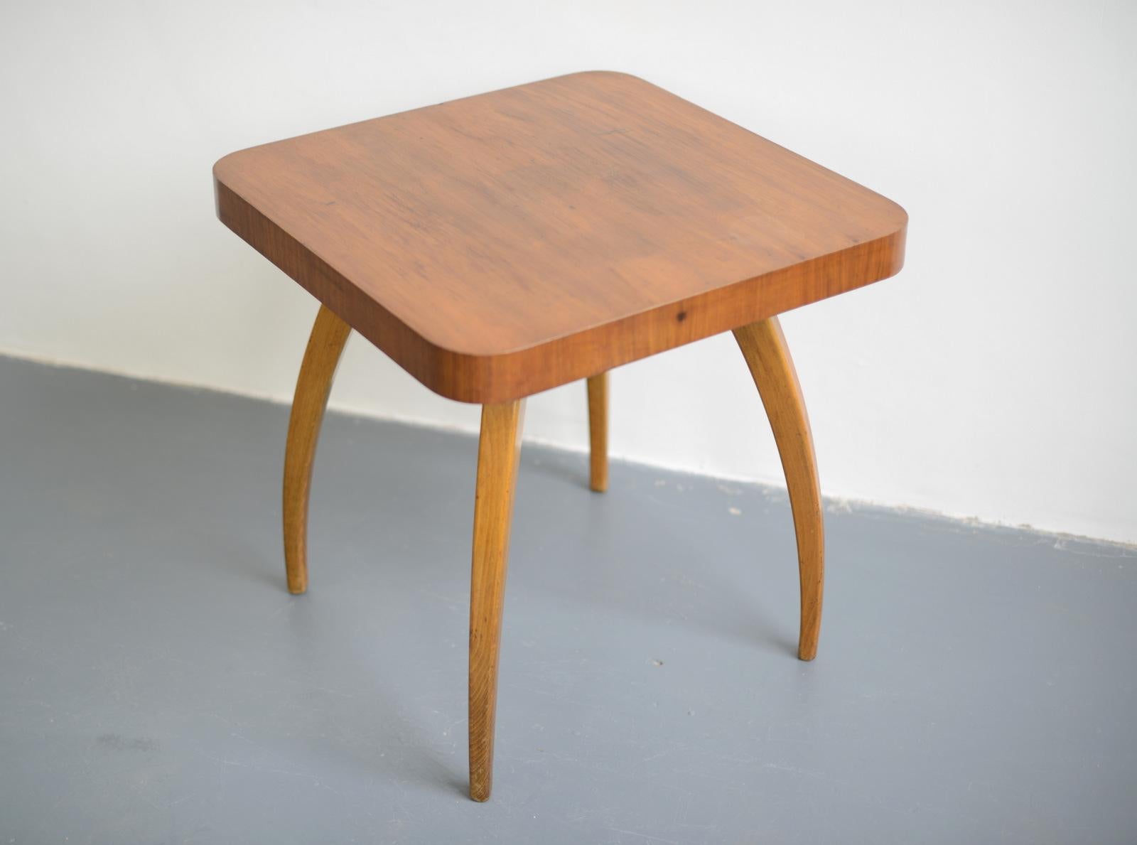 Spider Table by Jindrich Halabala, circa 1940s

- Curved beech legs with veneered top
- Designed by Jindrich Halabala
- Czech 1940s
- 65cm x 65cm x 65cm

Jindrich Halabala

Jindrich Halabala helped create a new mass-market approach to home