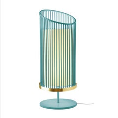 Art Deco Inspired Ivory and Brass Spider Table Lamp