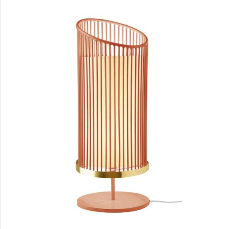 Art déco Lampe de table araignée d'inspiration Art Déco en ivoire et laiton en vente
