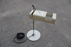 Spider Table Lamp Joe Colombo 1960s White Metal Original Old