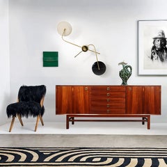 Spider Wall Light, 2 Arms, Brass and Lacquer, Stilnovo Style, Customizable