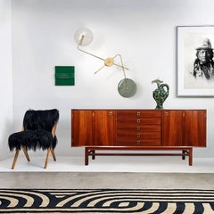 Spider Wall Light, 2 Arms, Brass and Lacquer, Stilnovo Style, Customizable