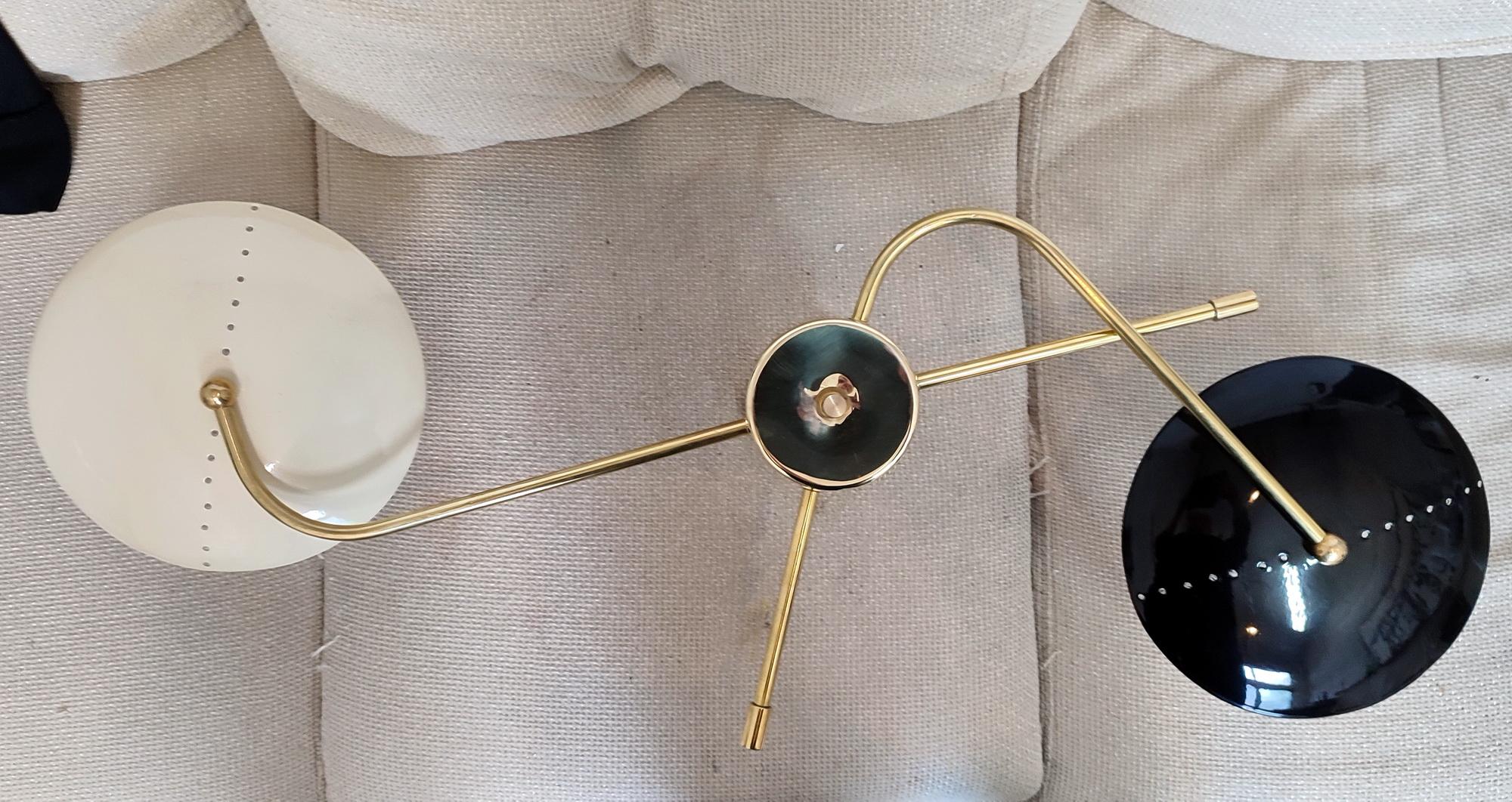 Aplique Araña, 2 Brazos, Latón y Laca, Estilo Stilnovo, Personalizable en venta 2