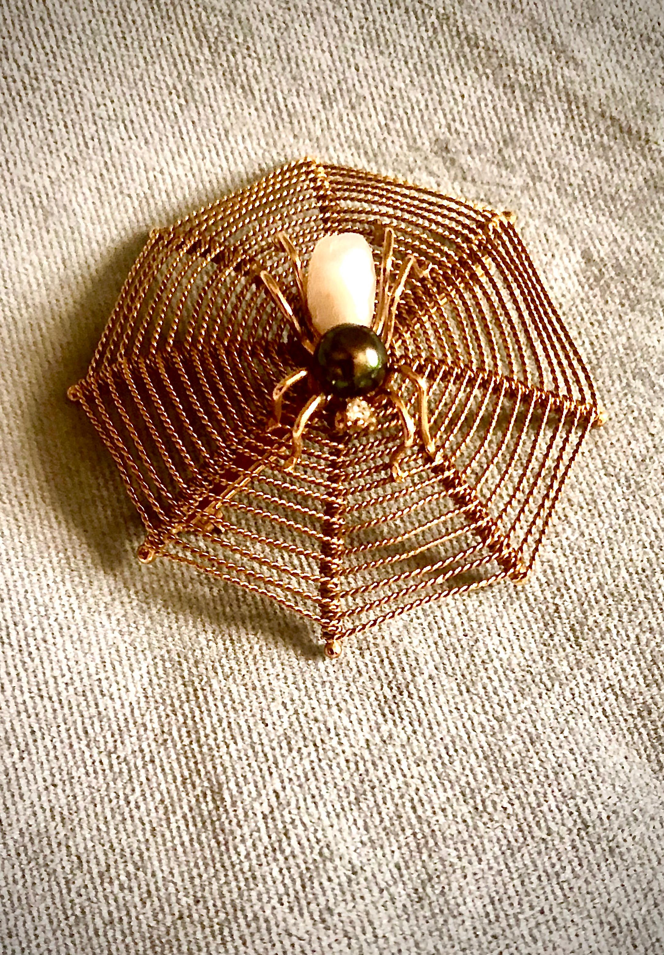 Spider Web Brooch - image 2