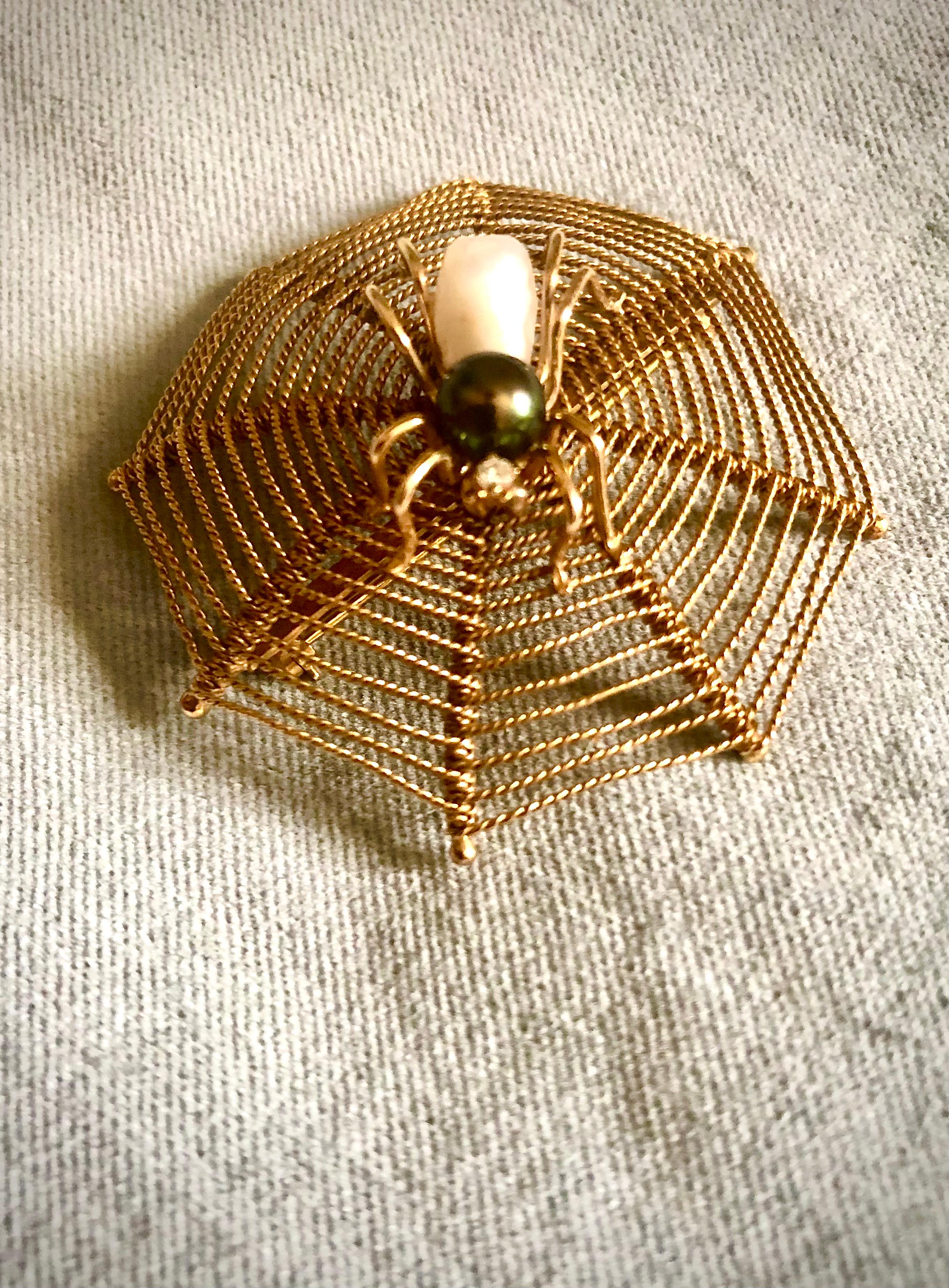 Spider Web Brooch - image 3