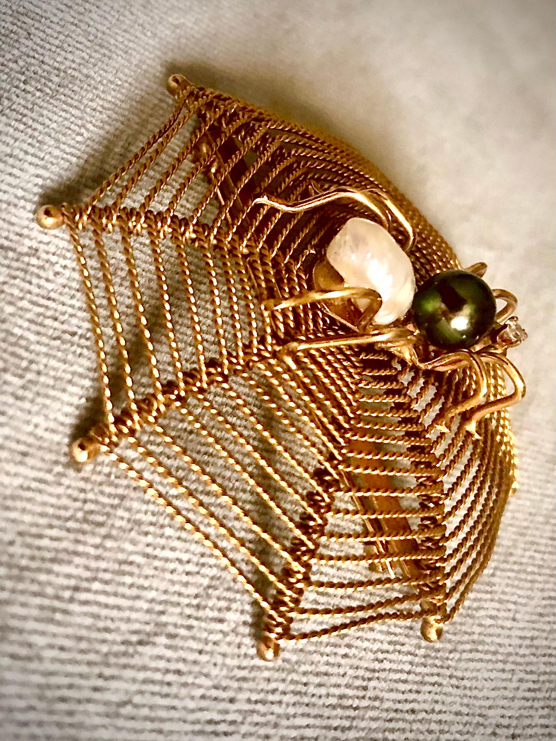 Spider Web Brooch - image 4