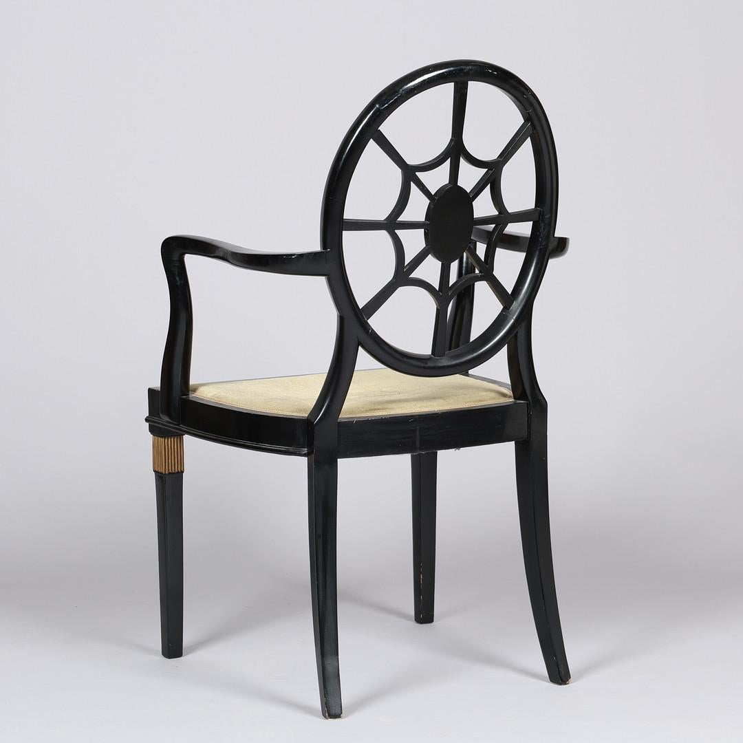 Spiderback-Stuhl, ähnlich einem Entwurf von Edwin Lutyens, 1930/40er Jahre (Mitte des 20. Jahrhunderts) im Angebot