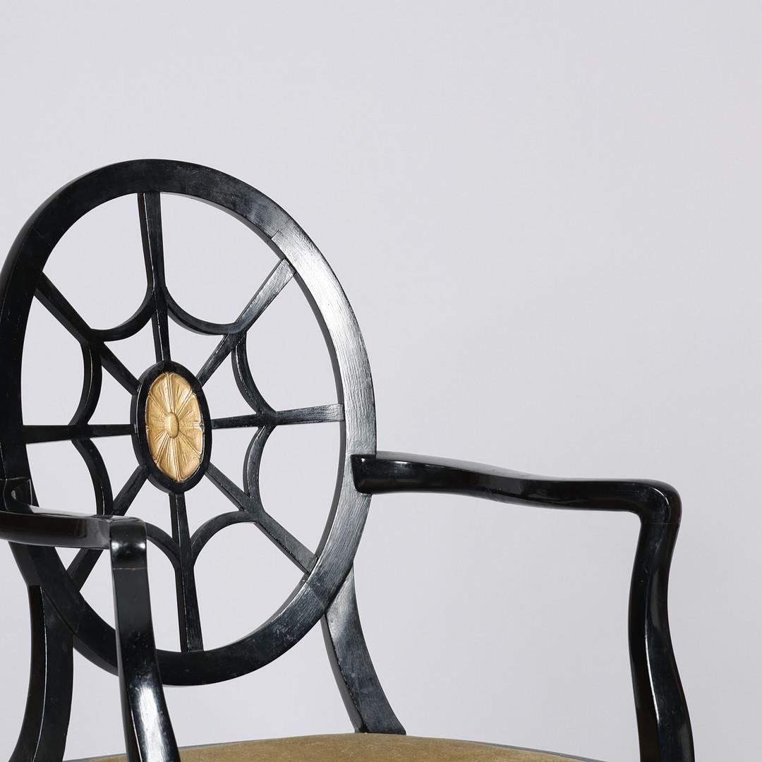 Spiderback-Stuhl, ähnlich einem Entwurf von Edwin Lutyens, 1930/40er Jahre im Angebot 1