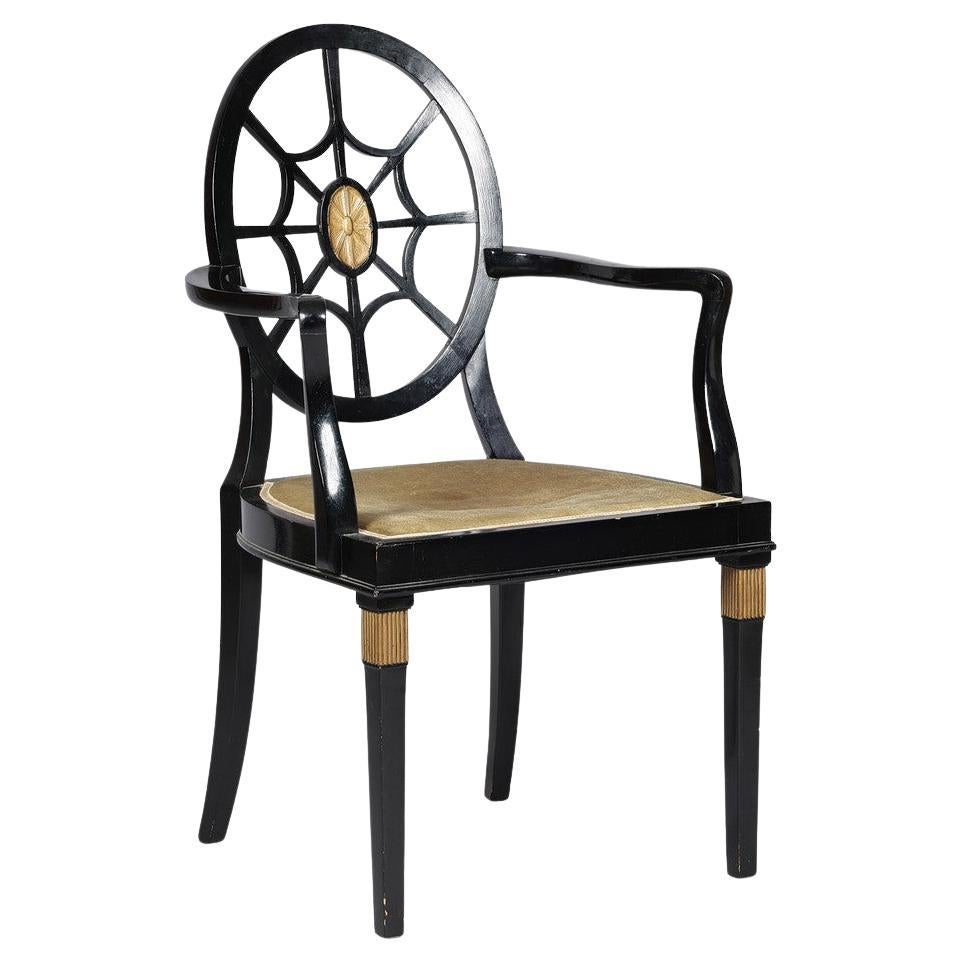 Spiderback-Stuhl, ähnlich einem Entwurf von Edwin Lutyens, 1930/40er Jahre