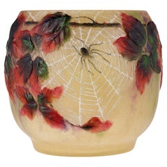 Spiders And Brambles Pâte De Verre Glass Vase By Gabriel Argy-Rousseau