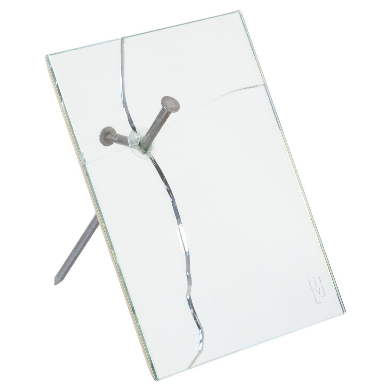 Spiegel .01 - Standing Smoked Mirror - by Lennart Van Uffelen For Sale