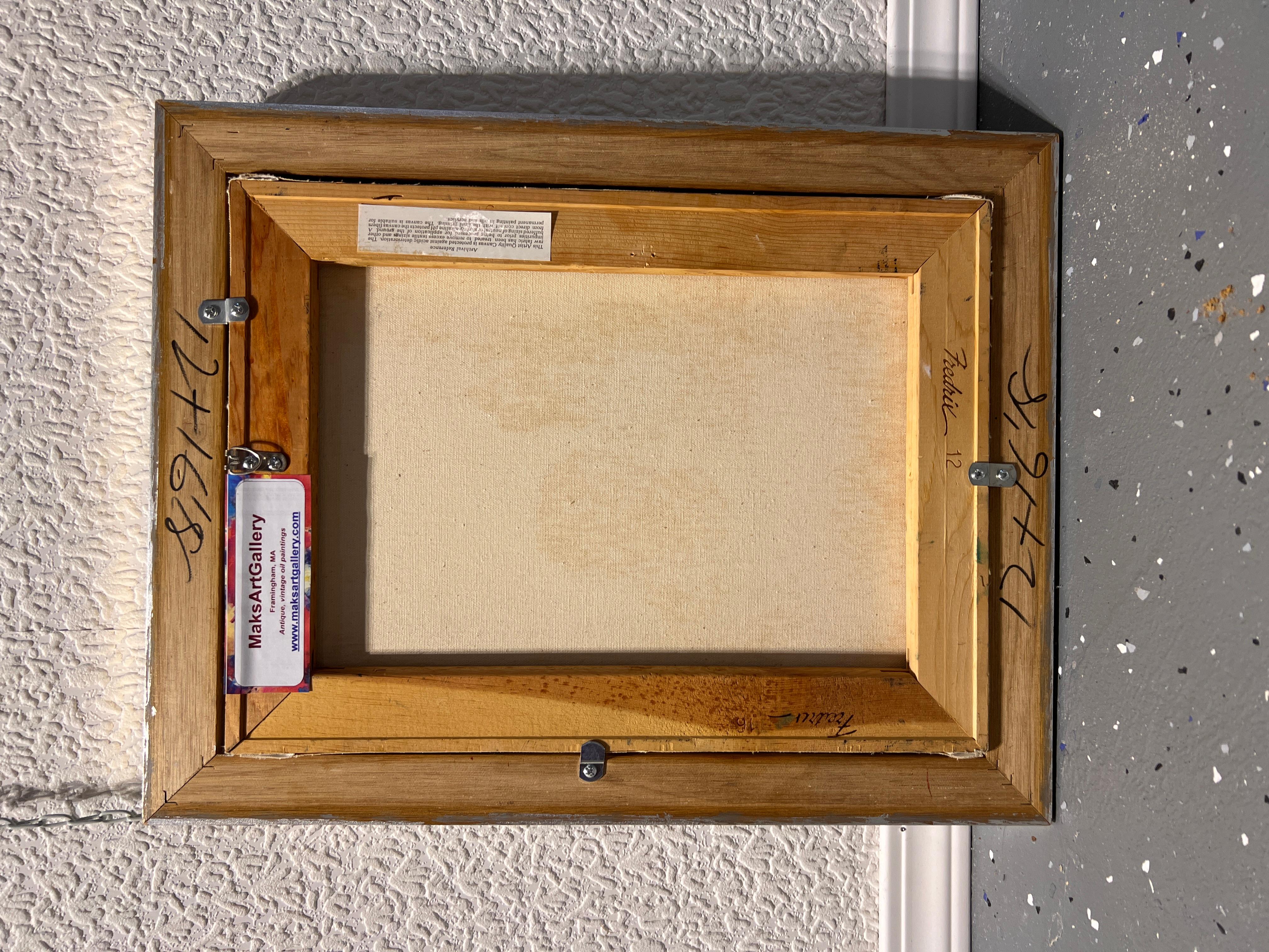 Vintage-Ölgemälde auf Leinwand Stillleben, Obst, gerahmt, signiert Spiesel 1998 im Angebot 10