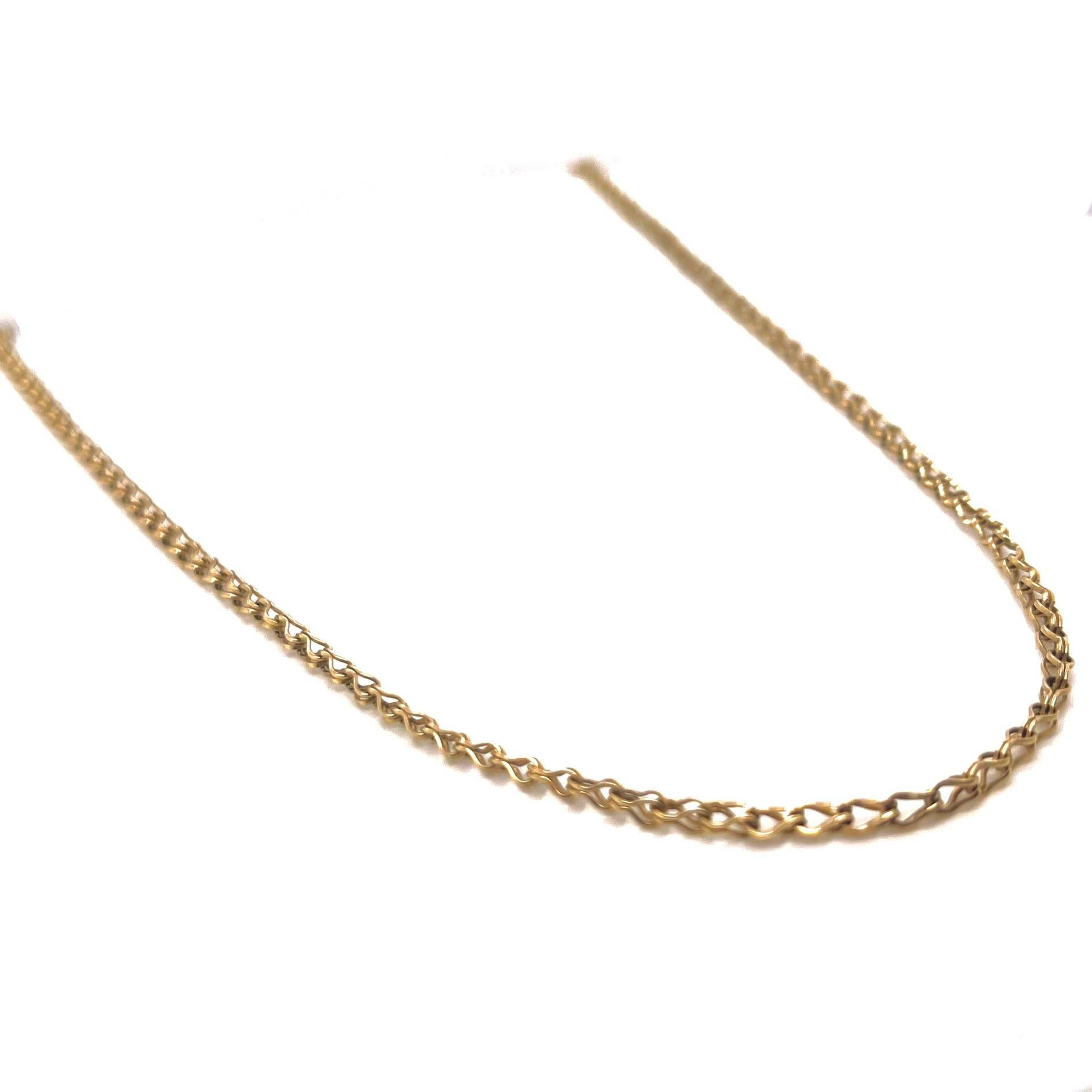 Style: Spiga Chain Necklace

Metal: Yellow Gold 

Metal Purity: 14K 

Necklace Length: 24 in 

Total Weight: 6.7 g​​​​​​​

Includes: 24 Month Brilliance Jewels Warranty

                       Brilliance Jewels Packaging
