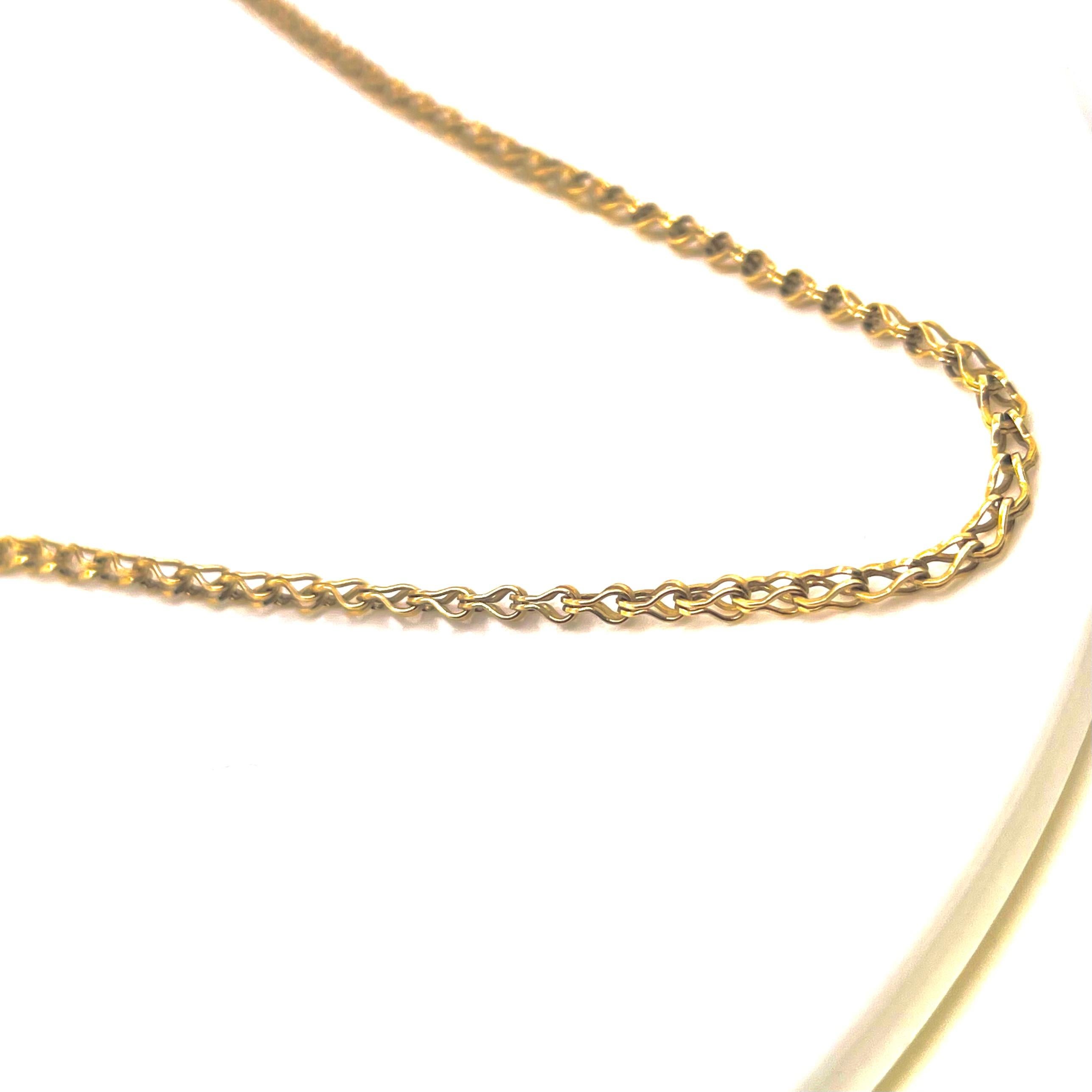 Spiga Chain in 14k Yellow Gold In Excellent Condition For Sale In Miami, FL