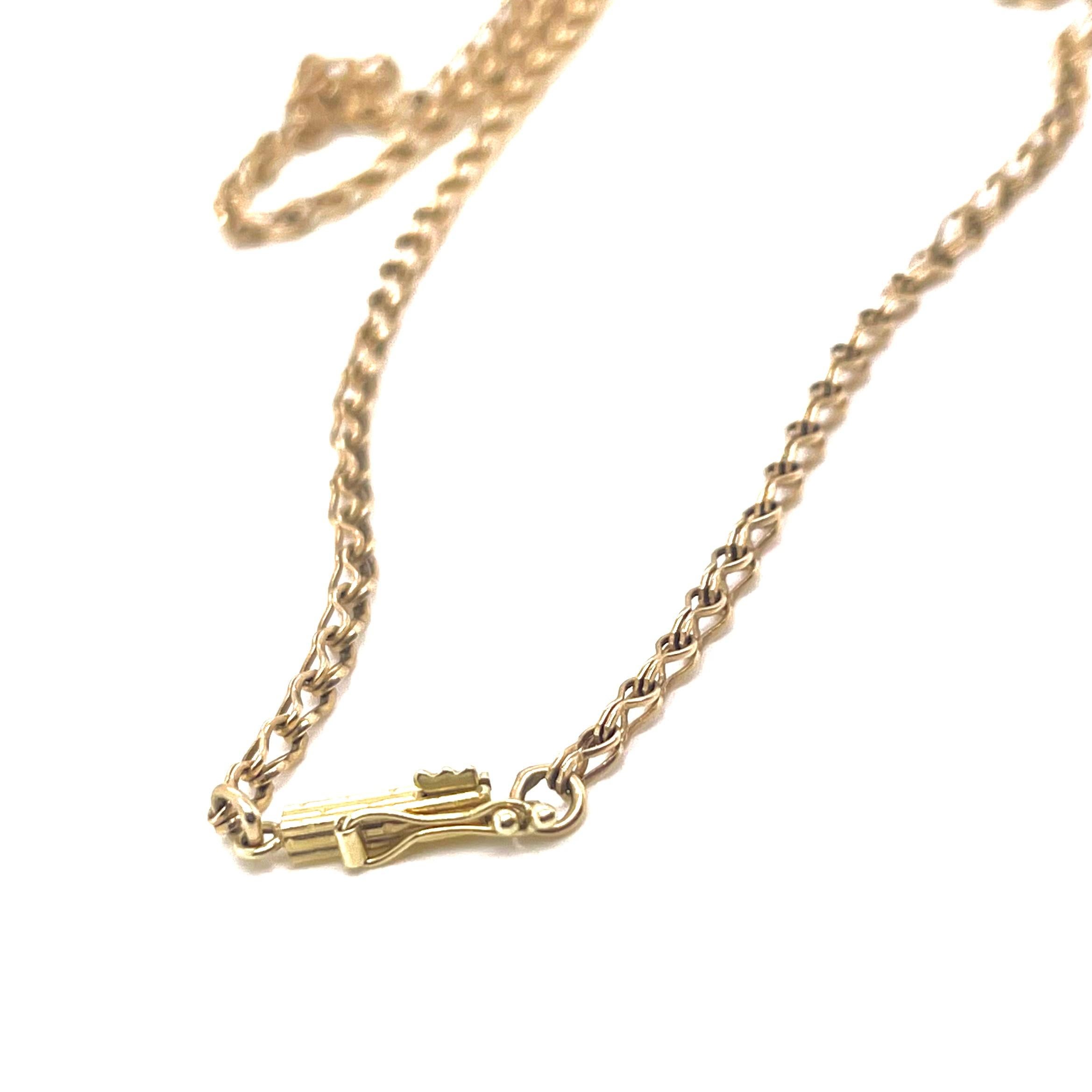 Spiga Chain in 14k Yellow Gold For Sale 1